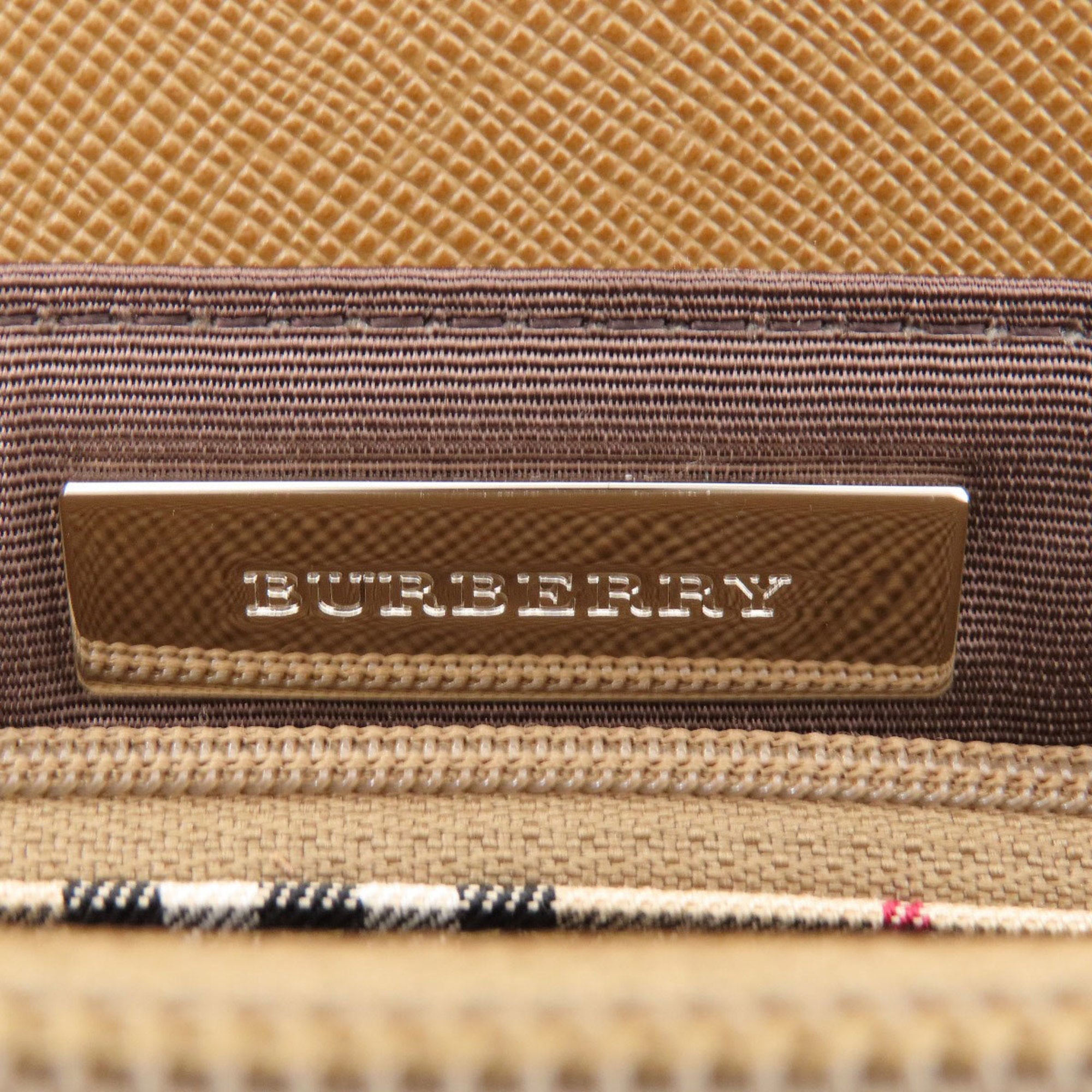 Burberry Brown Pvc Handbag (Pre-Owned)