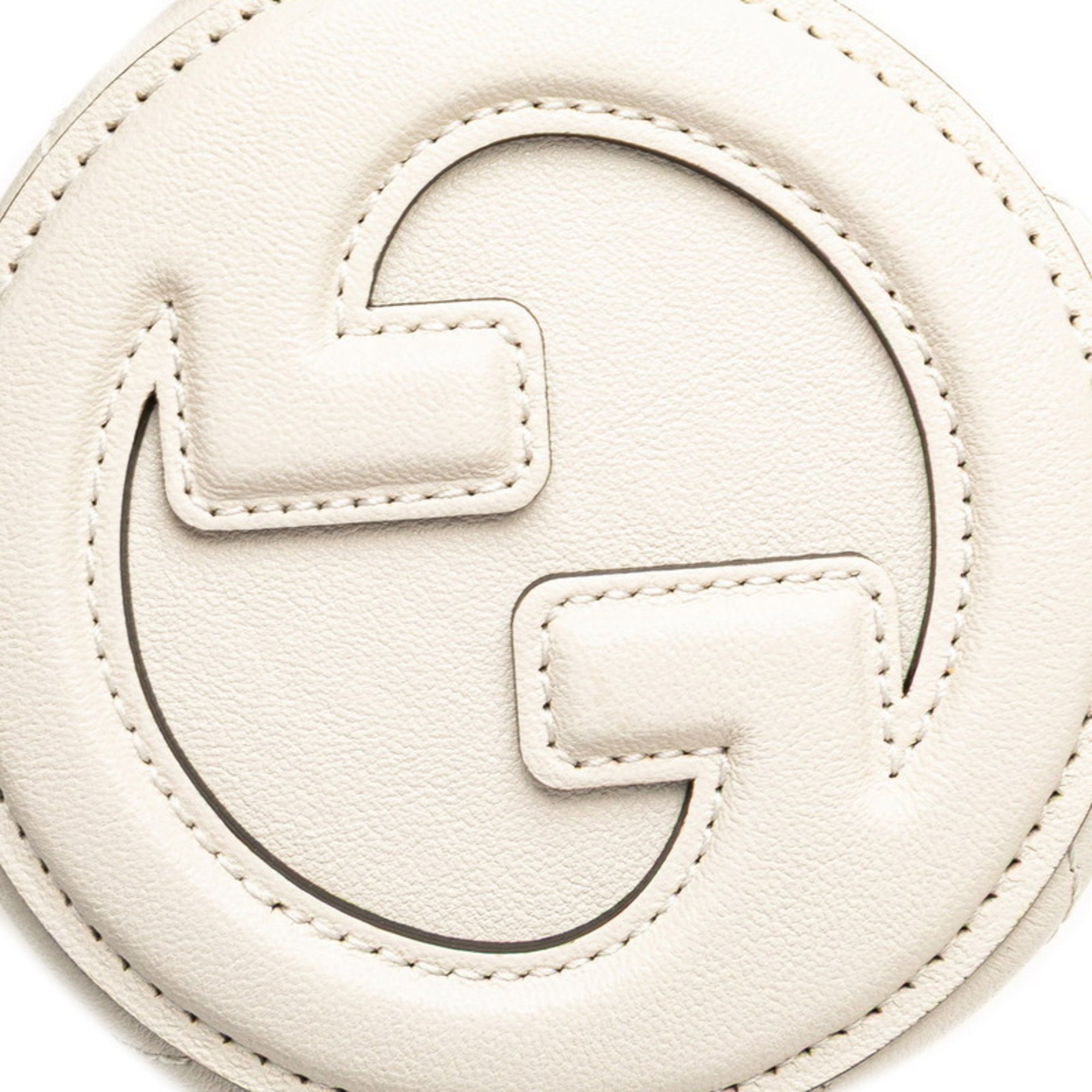 Gucci White Leather Handbag Shoulder Bag (Pre-Owned)