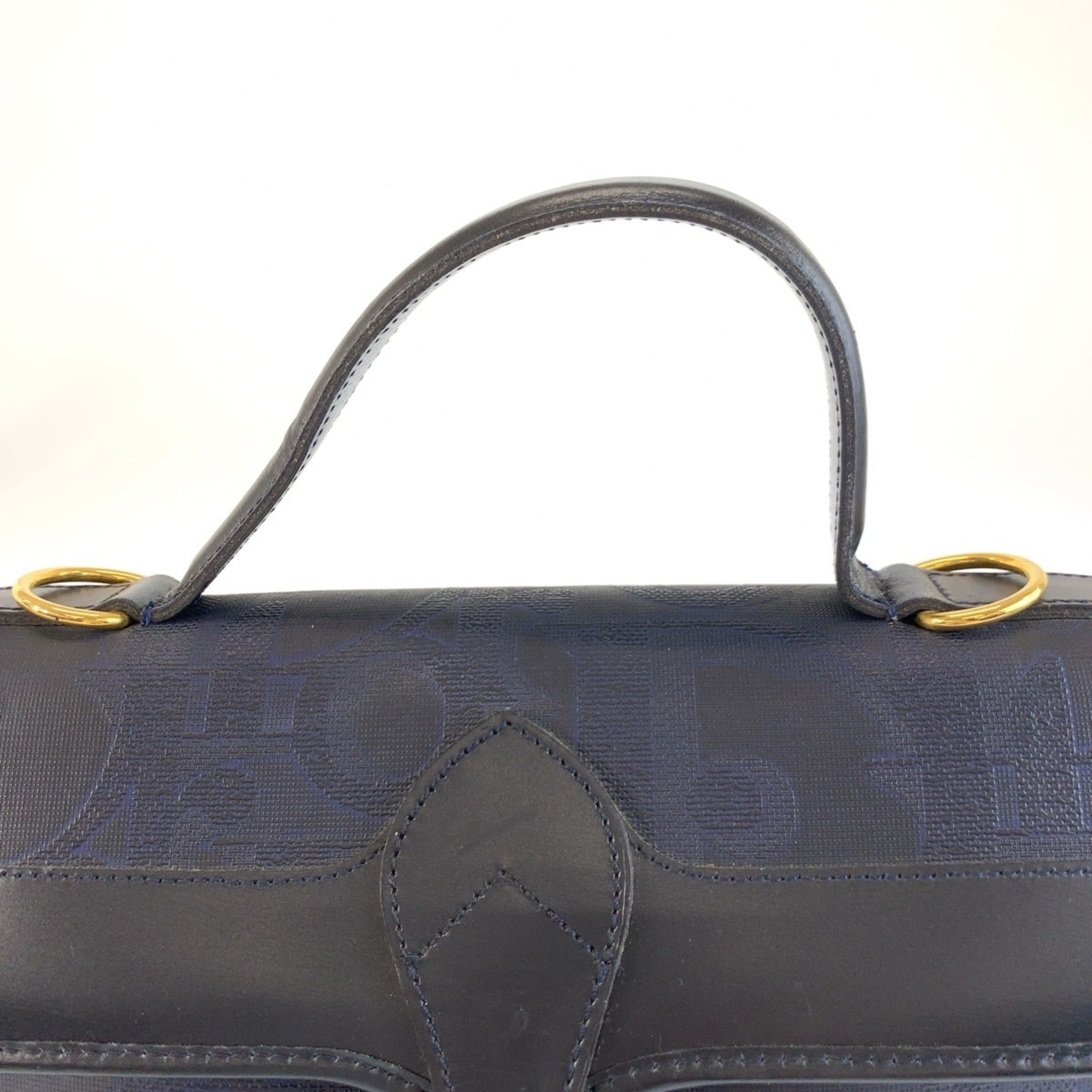 Christian Dior Navy Pvc Handbag (Pre-Owned)