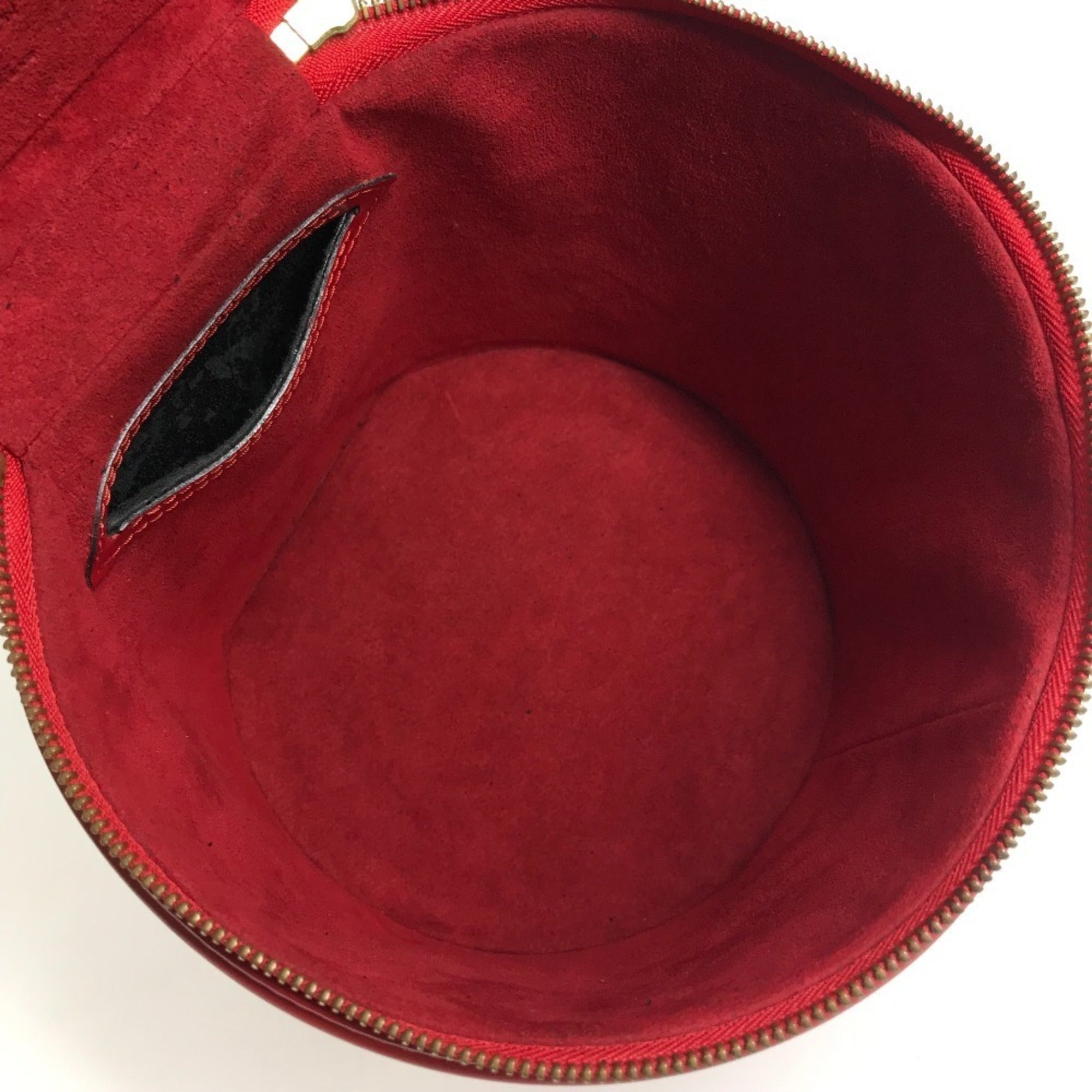 Louis Vuitton Epi Castilian Red Epi Leather Handbag Vanity Bag (Pre-Owned)