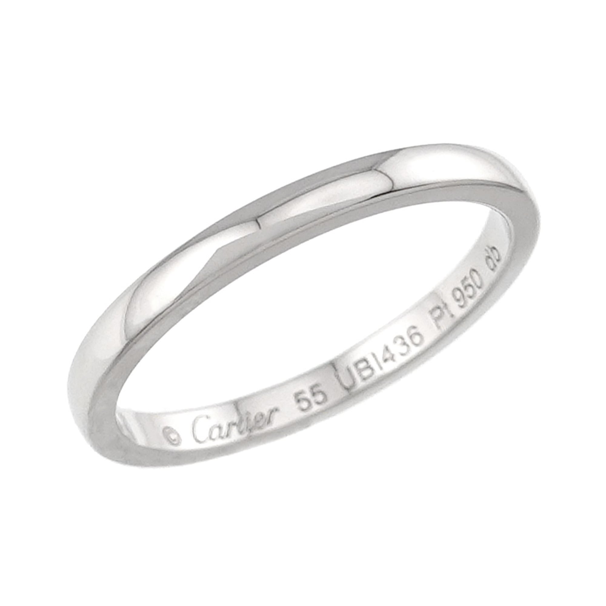 Cartier Platinum 950 Band Ring (Pre-Owned)