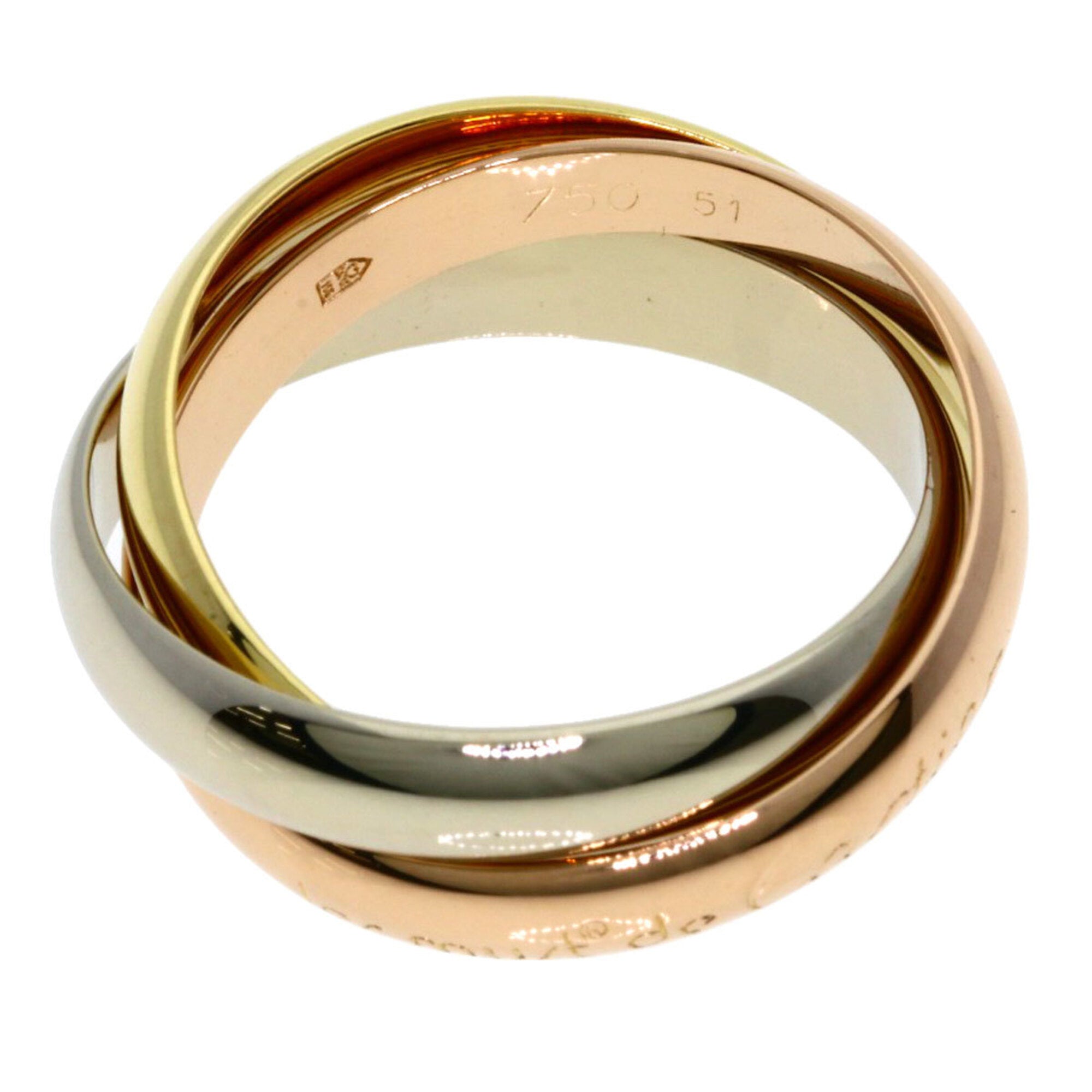 Cartier Yellow Gold (18K) Pink Gold (18K) White Gold (18K) Band Ring (Pre-Owned)