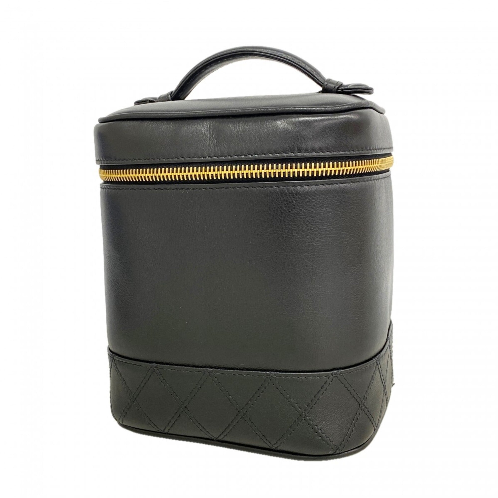 Chanel Black Leather Vanity Bag (Pre-Owned)