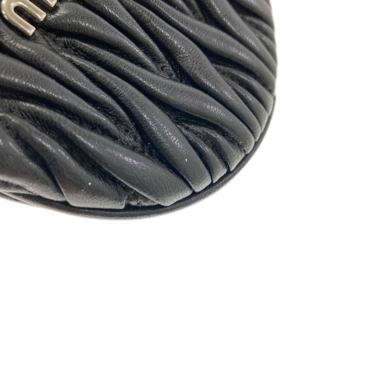 Miu Miu Black Leather Pouch Shoulder Bag (Pre-Owned)
