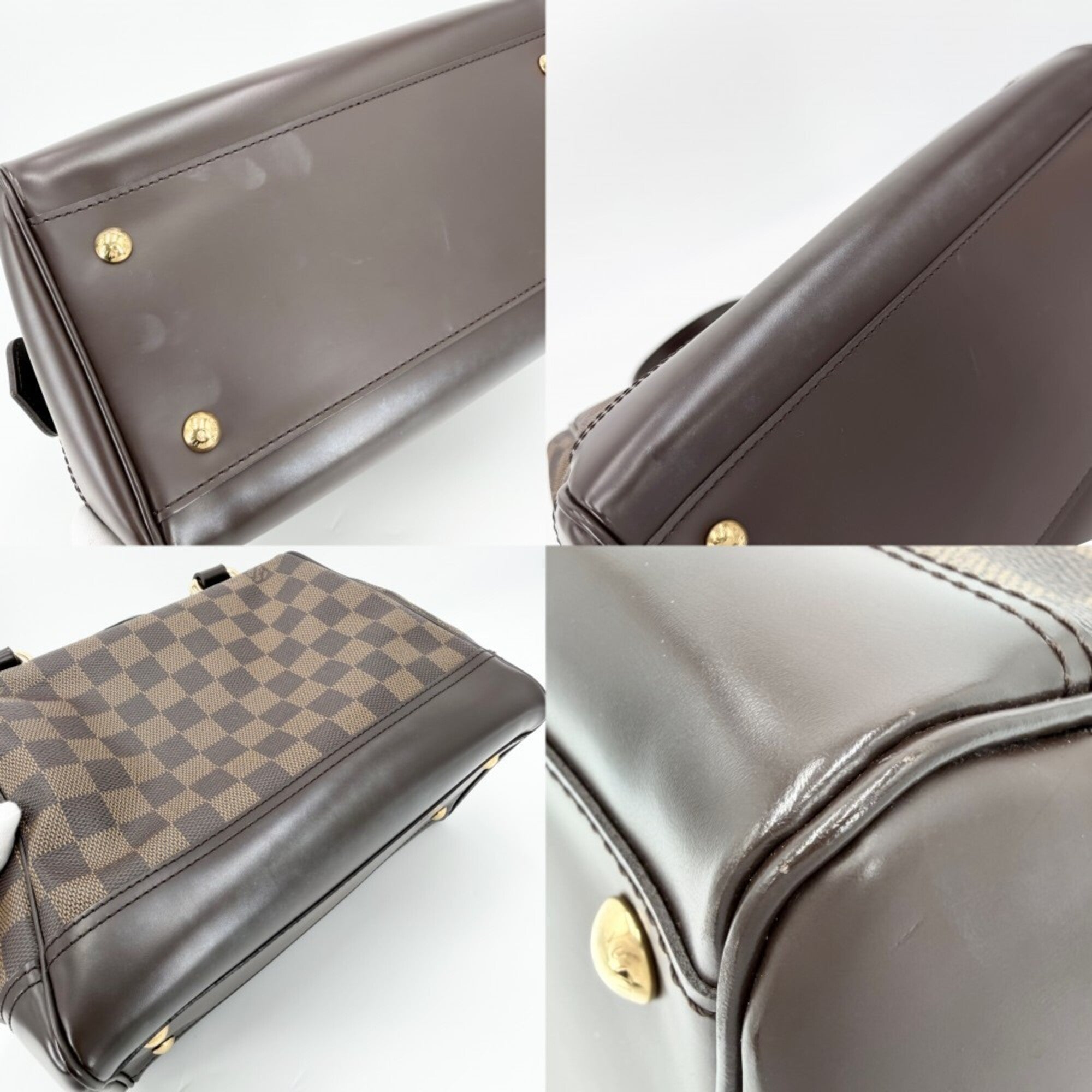 Louis Vuitton Brown Damier Canvas Handbag (Pre-Owned)