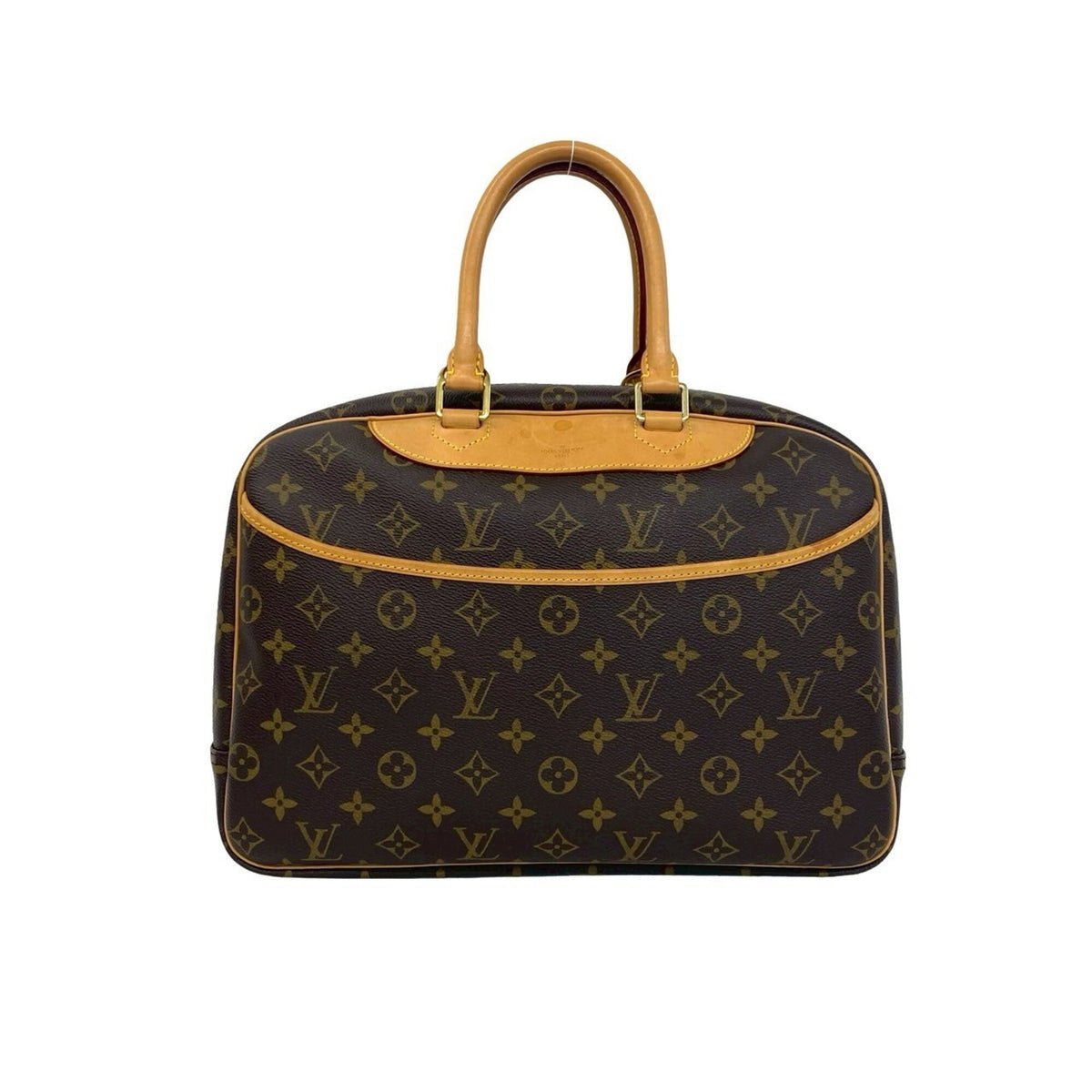 Louis Vuitton Brown Leather Pvc Boston Bag Handbag (Pre-Owned)
