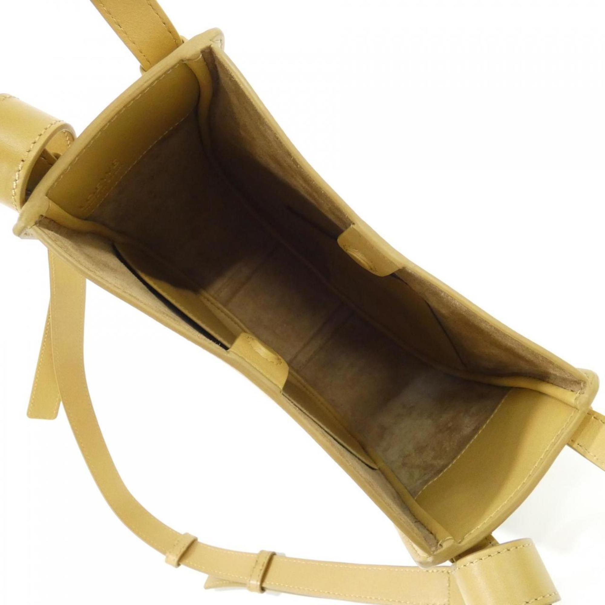 Loewe Yellow Leather Handbag (Pre-Owned)
