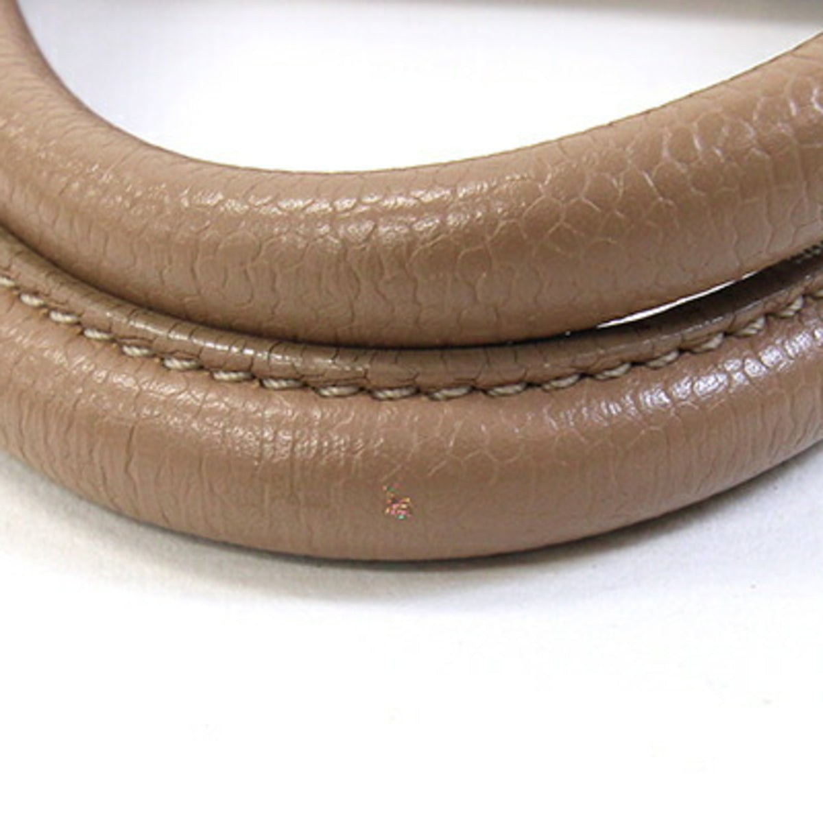 Chanel Beige Grained Calfskin Handbag (Pre-Owned)