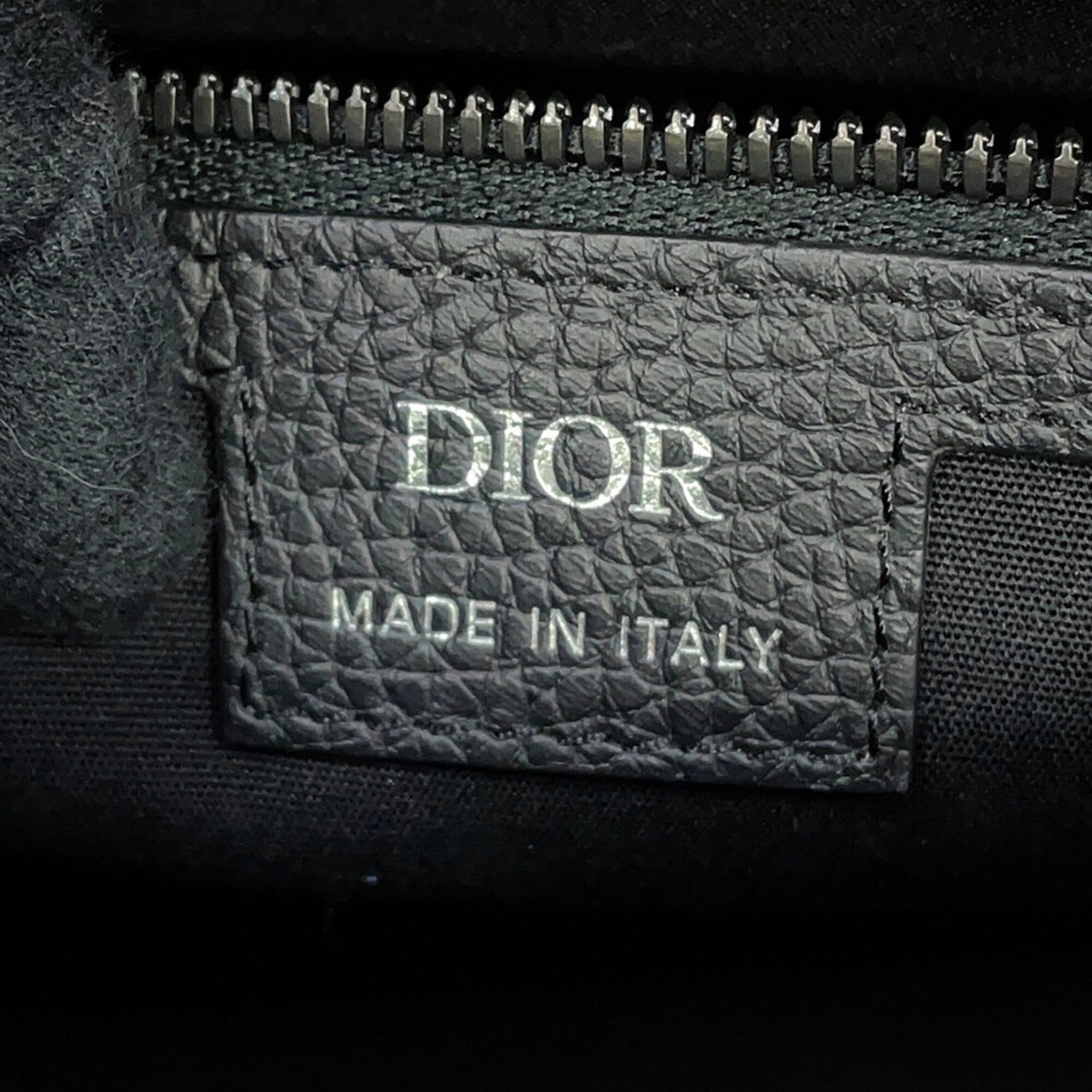 Christian Dior Black Leather Handbag Tote Bag (Pre-Owned)