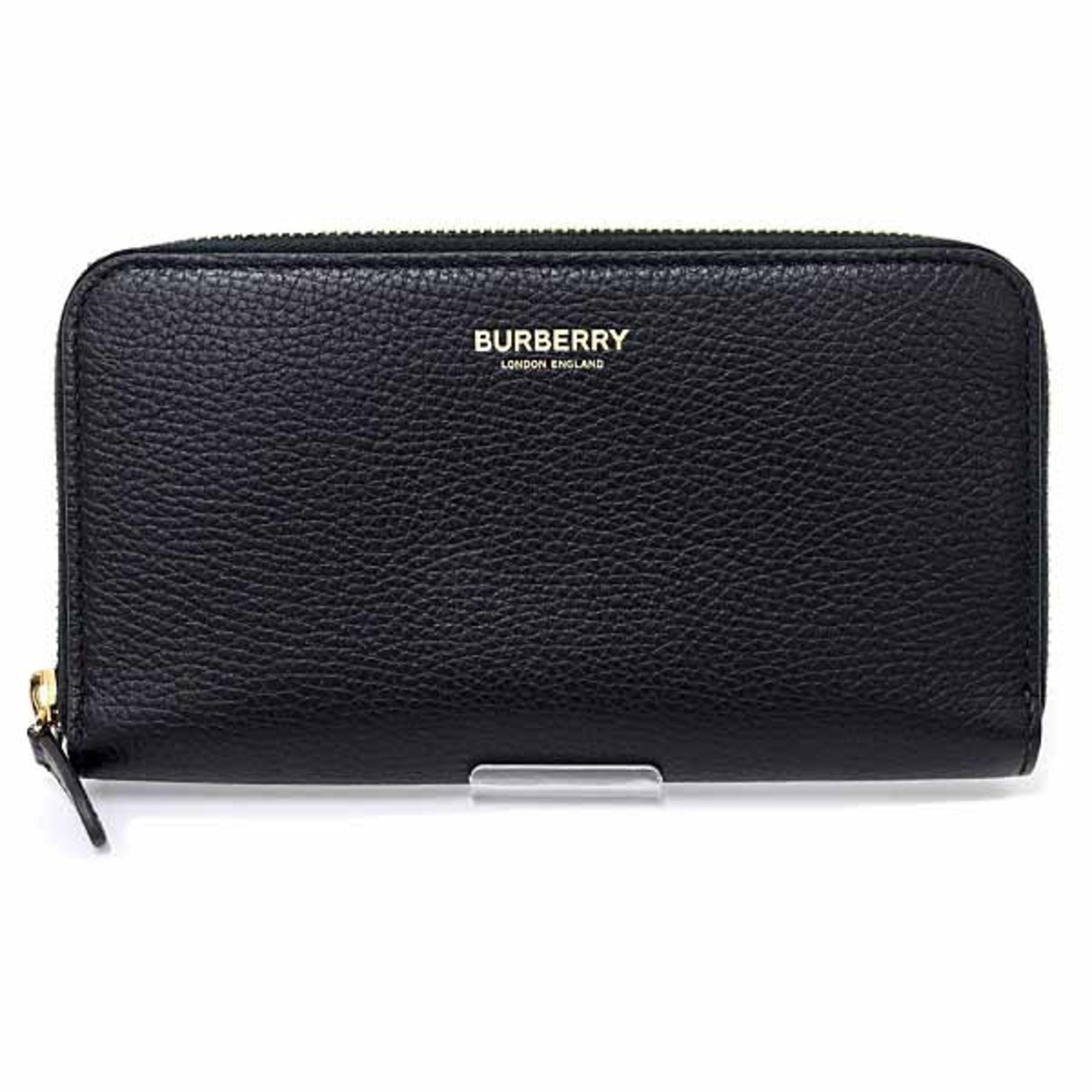 Burberry Black Leather Long Wallet (Bi-Fold) (Pre-Owned)
