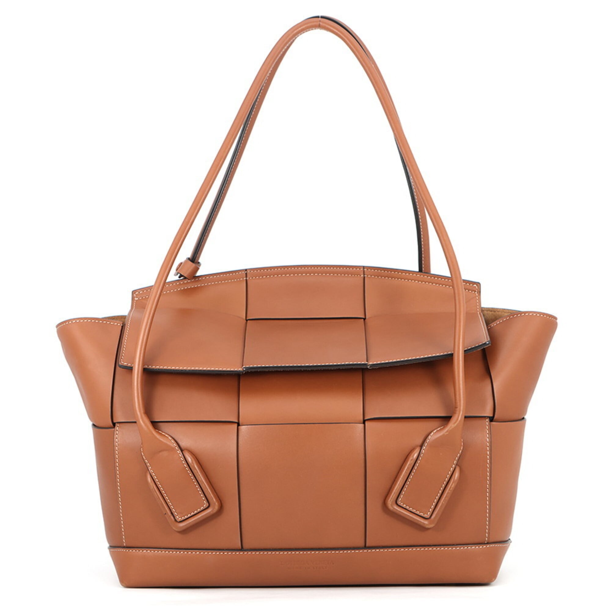 Bottega Veneta Brown Intrecciato Handbag Tote Bag (Pre-Owned)