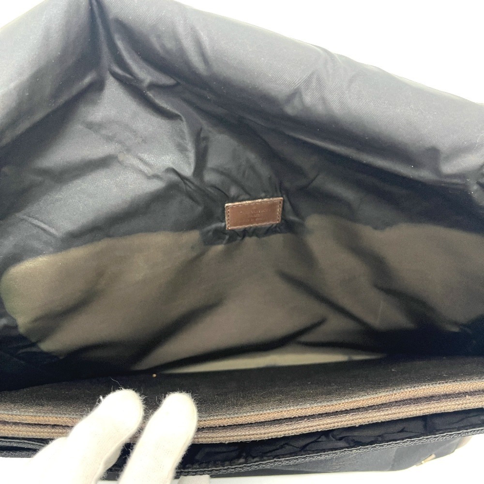 Louis Vuitton Black Damier Geant Canvas Messenger Bag Shoulder Bag (Pre-Owned)