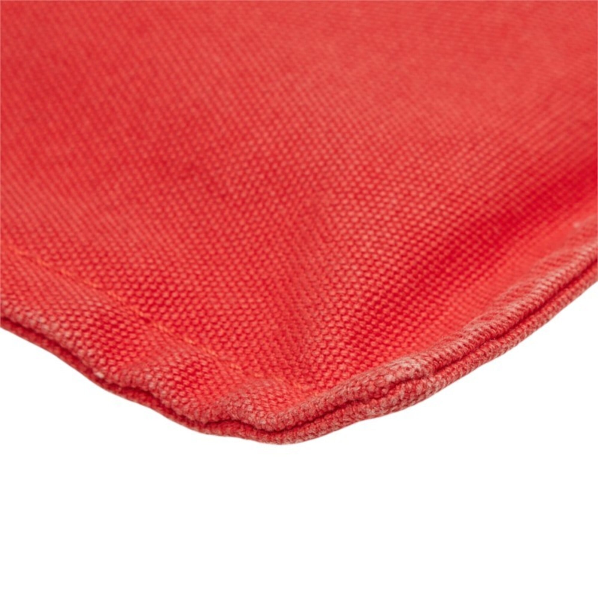 Hermes Red Color Cotton Handbag Pouch (Pre-Owned)
