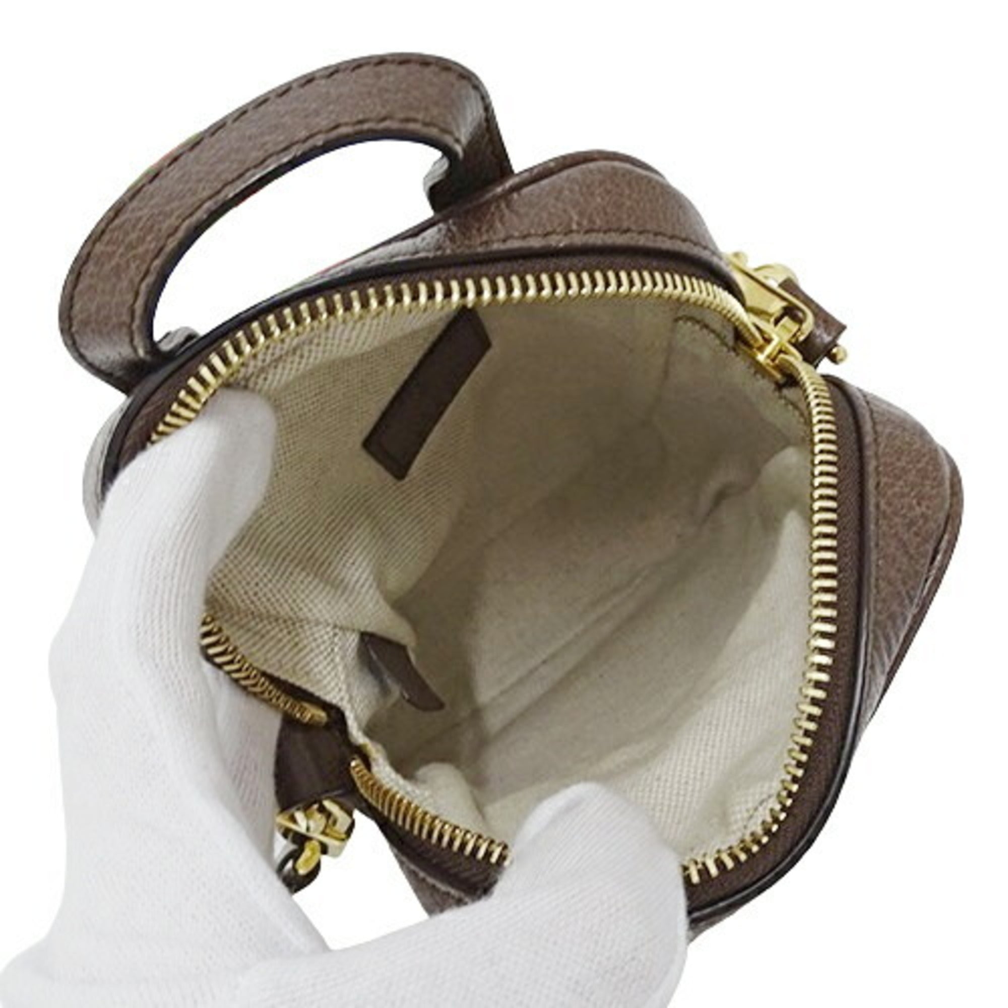 Gucci Beige Brown Gg Canvas Shoulder Bag (Pre-Owned)