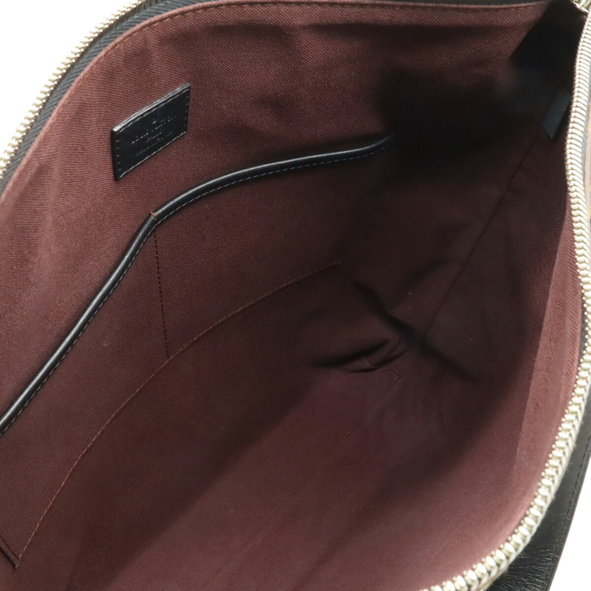 Louis Vuitton Monogram Black Brown Monogram Leather Handbag Tote Bag (Pre-Owned)