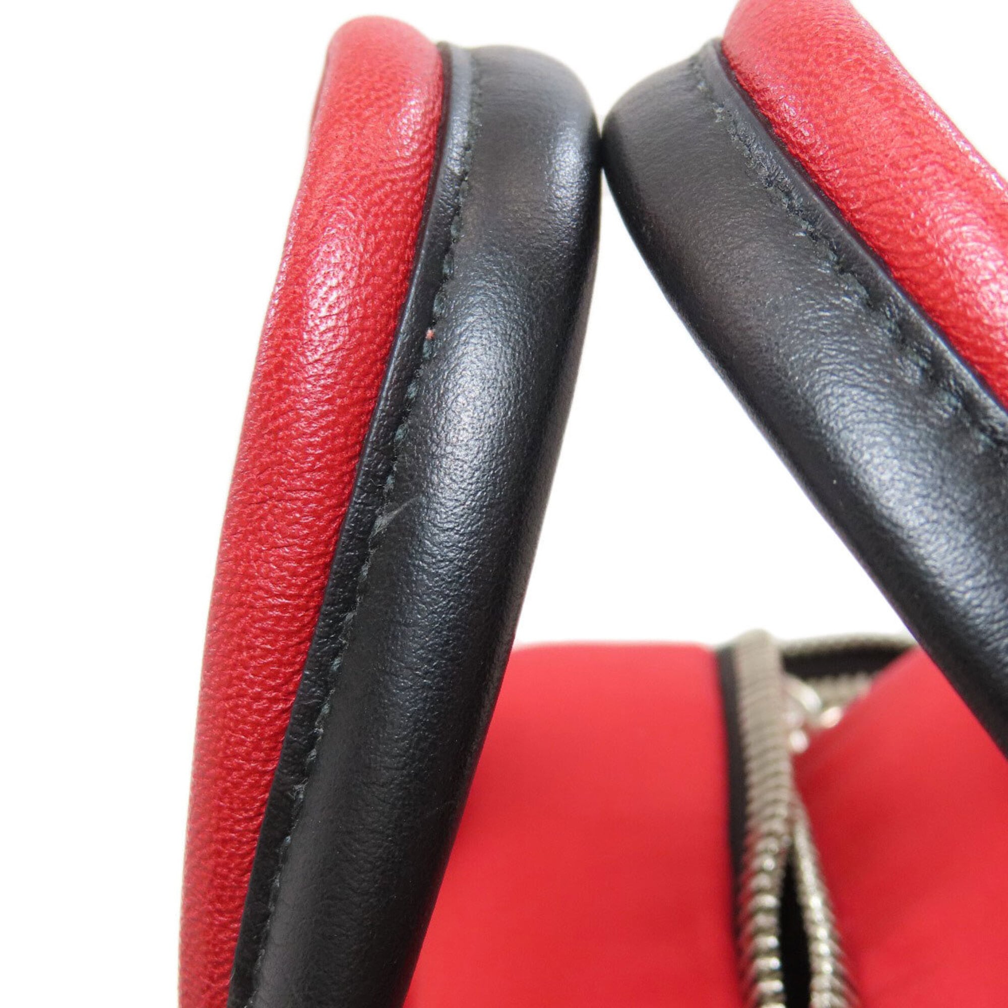 Prada Red Color Nylon Handbag (Pre-Owned)