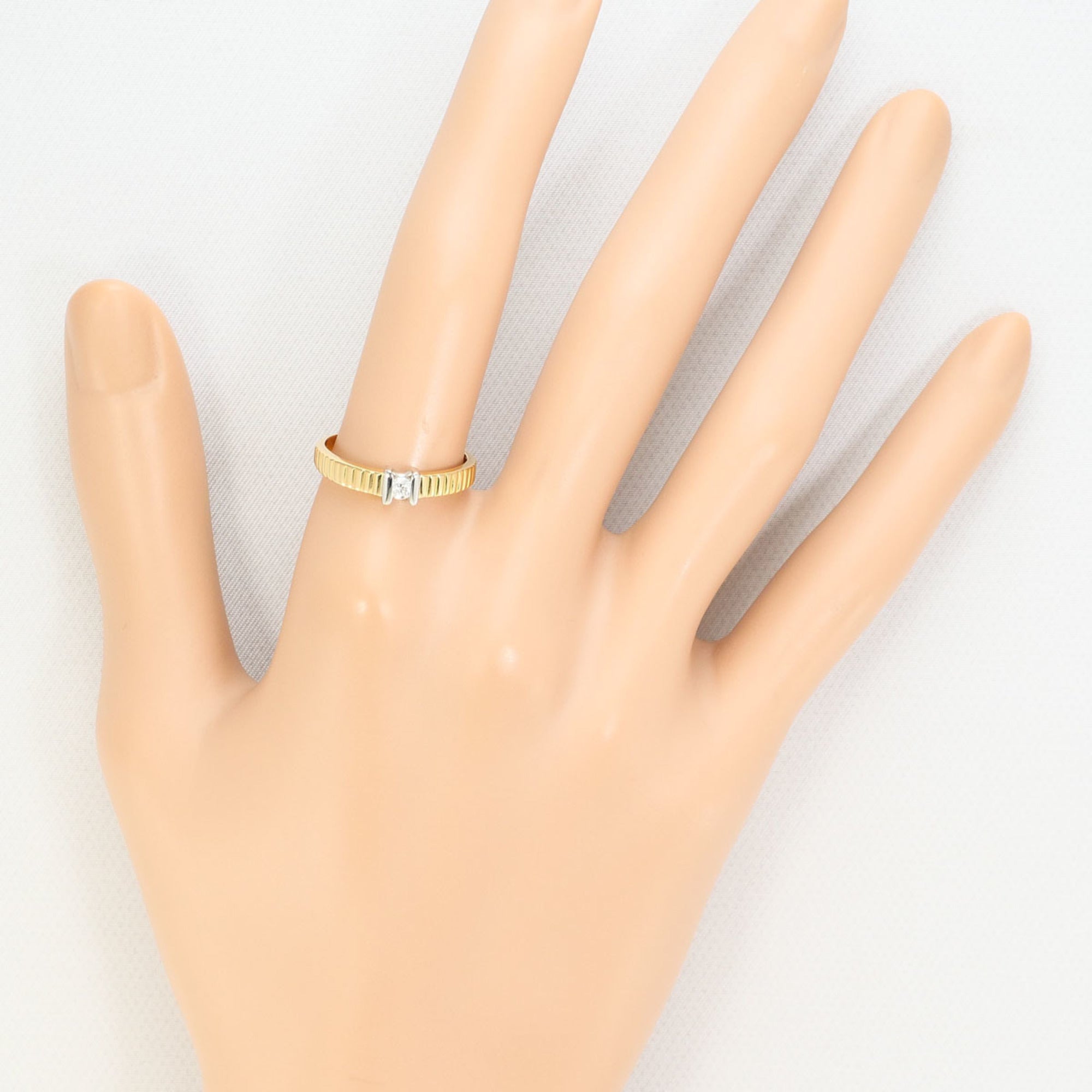 Unbranded Platinum Yellow Gold Yellow Gold (18K) Platinum 900 Band Ring (Pre-Owned)
