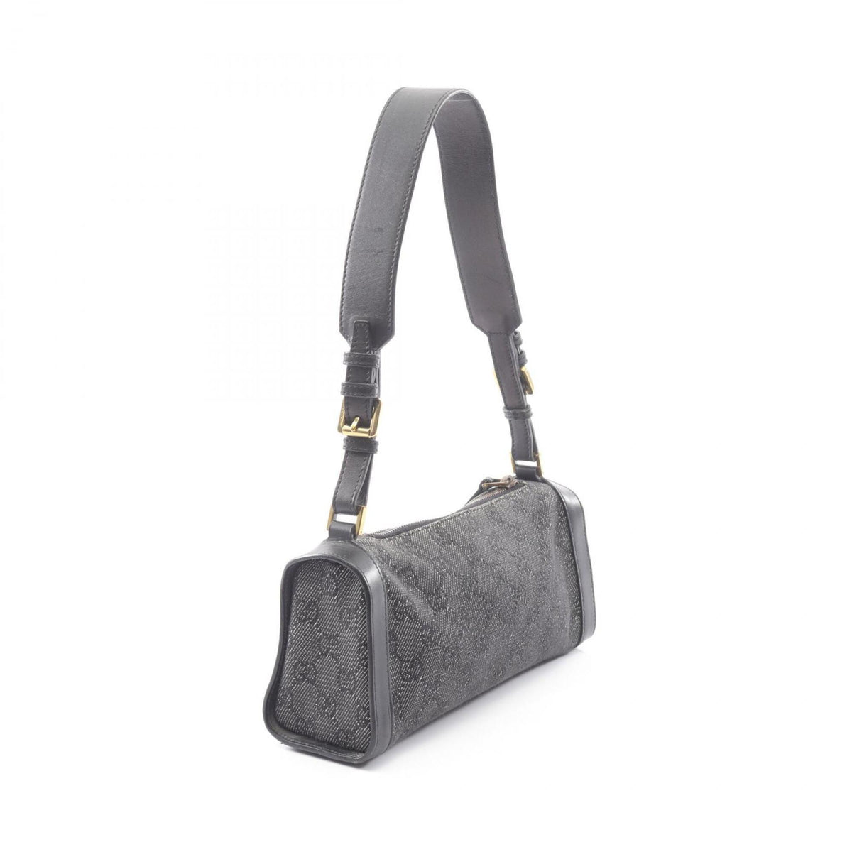 Gucci Black Denim Handbag Shoulder Bag (Pre-Owned)