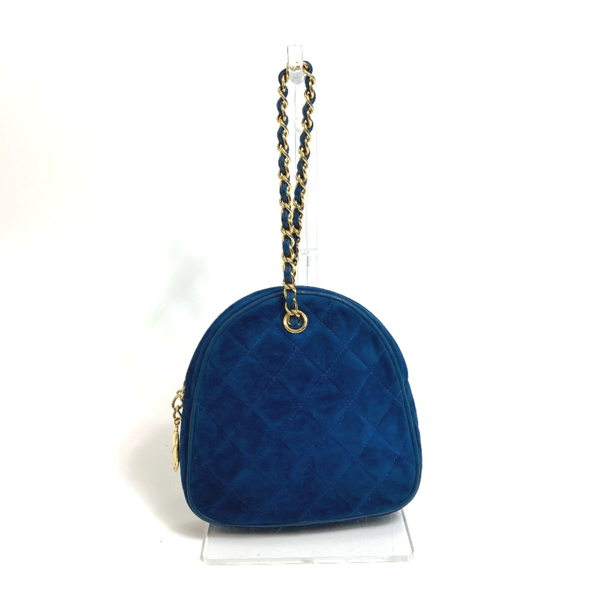Chanel Blue Leather Handbag (Pre-Owned)
