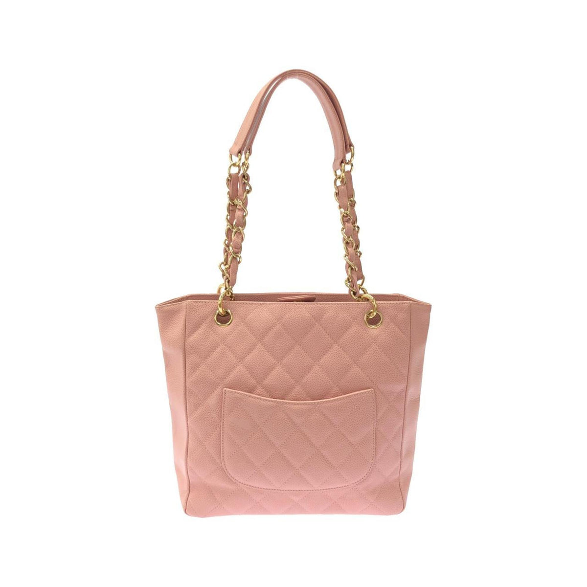 Chanel Pink Grained Calfskin Shoulder Bag (Pre-Owned)