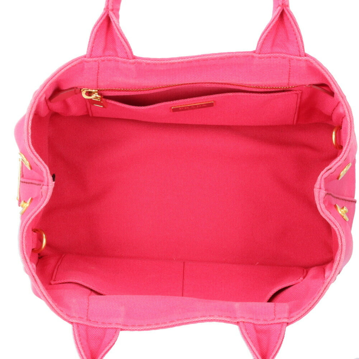 Prada Pink Canvas Shoulder Bag (Pre-Owned)