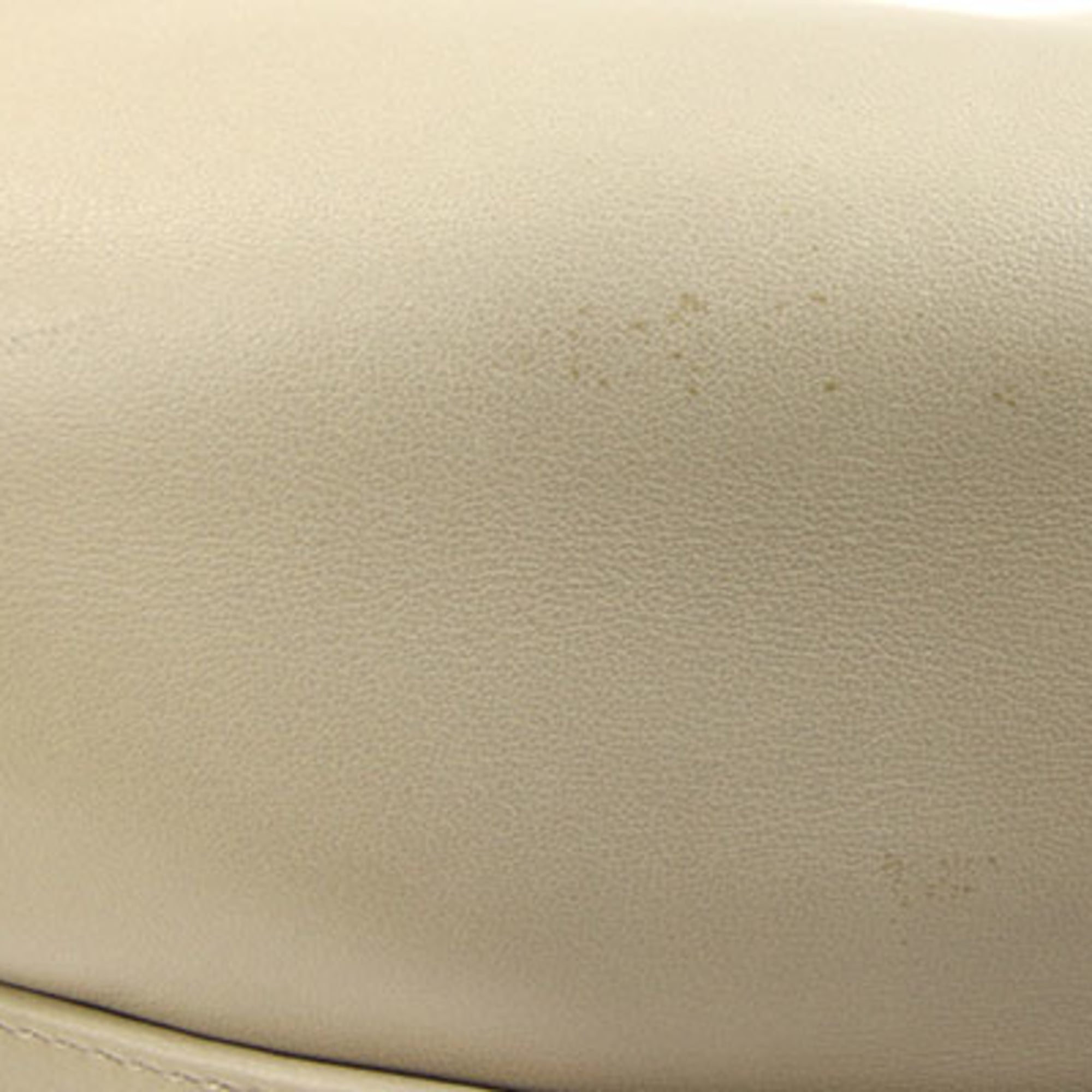 Celine Beige Yellow Leather Shoulder Bag (Pre-Owned)