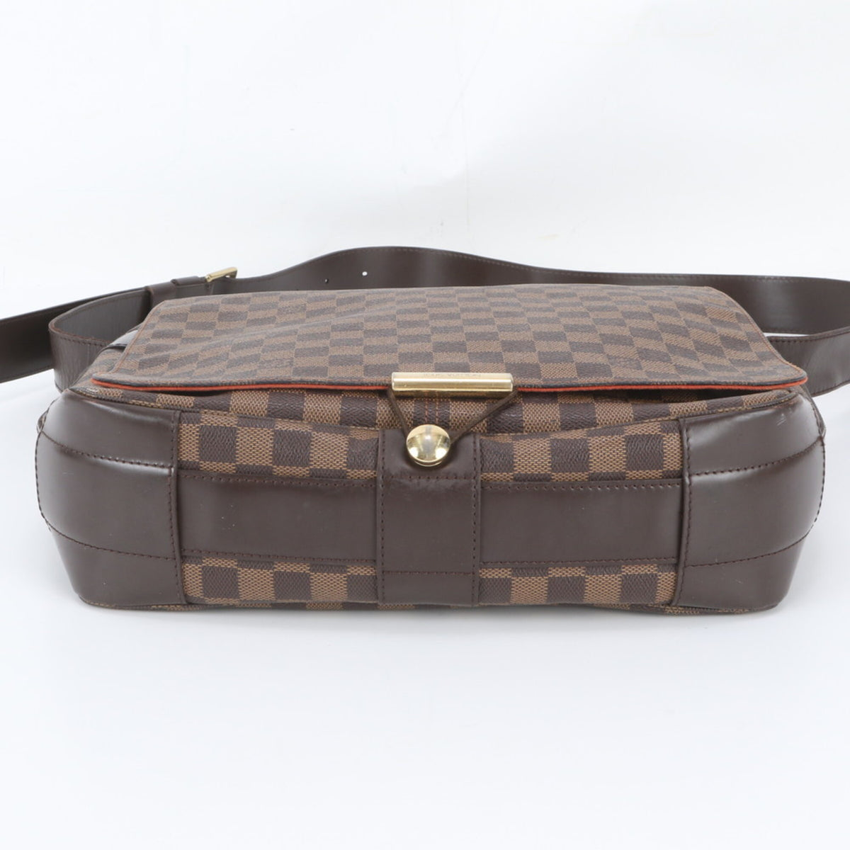 Louis Vuitton Ebene Leather Coated Canvas Messenger Bag Shoulder Bag (Pre-Owned)