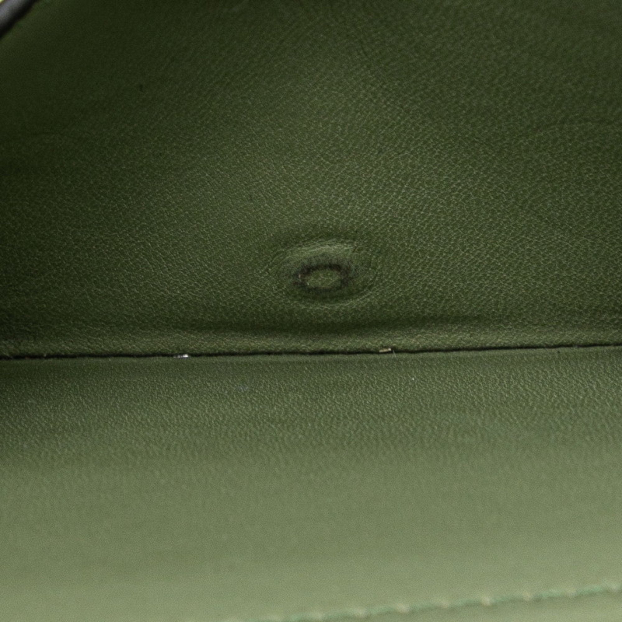 Loewe Green Leather Wallet (Tri-Fold) (Pre-Owned)