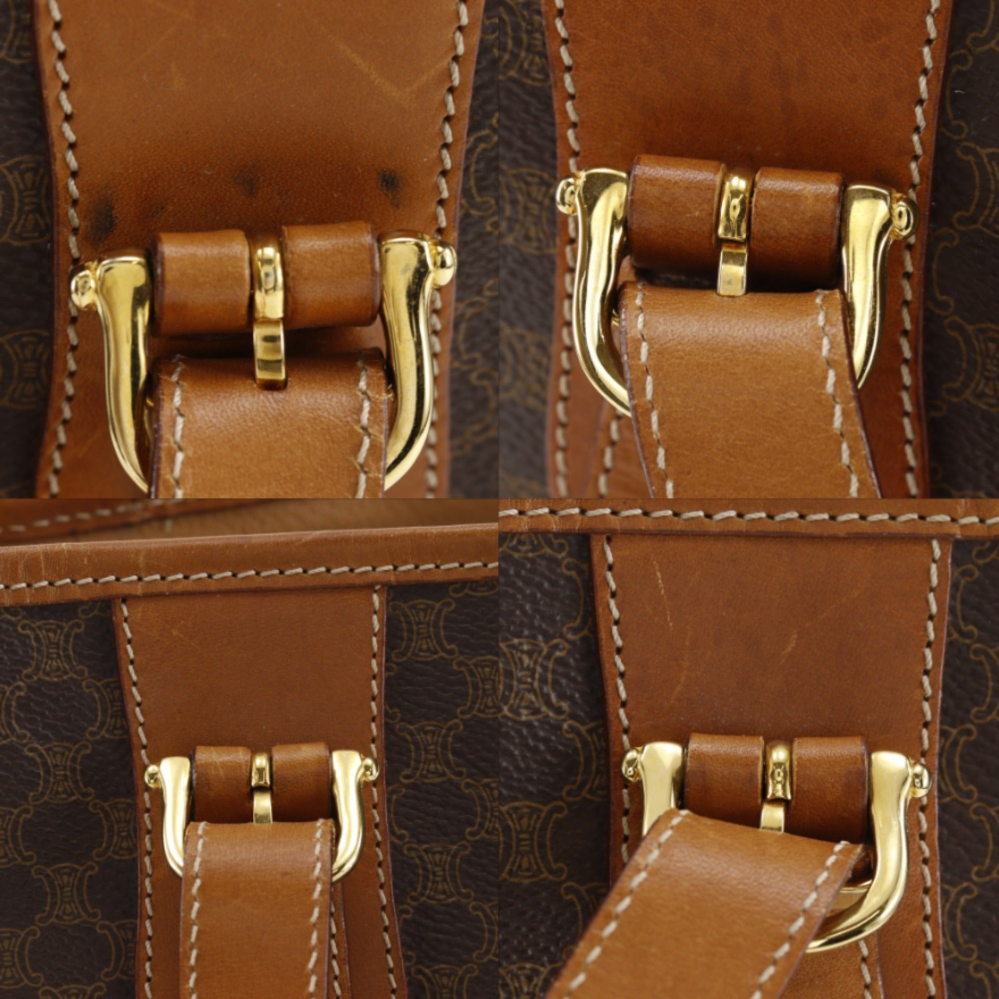 Celine Brown Pvc Tote Bag (Pre-Owned)