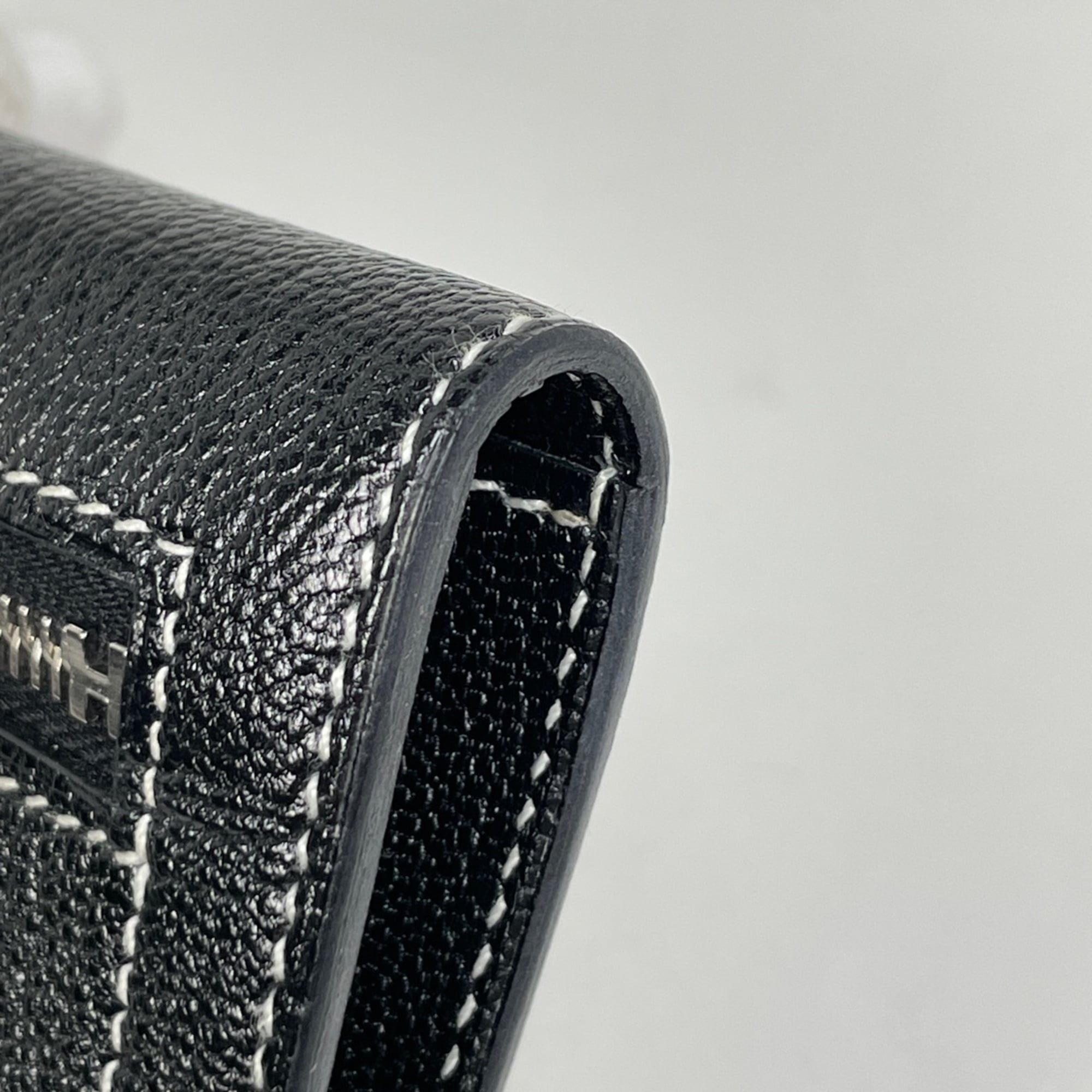Hermes Black Chevre Myzore Leather Wallet (Bi-Fold) (Pre-Owned)