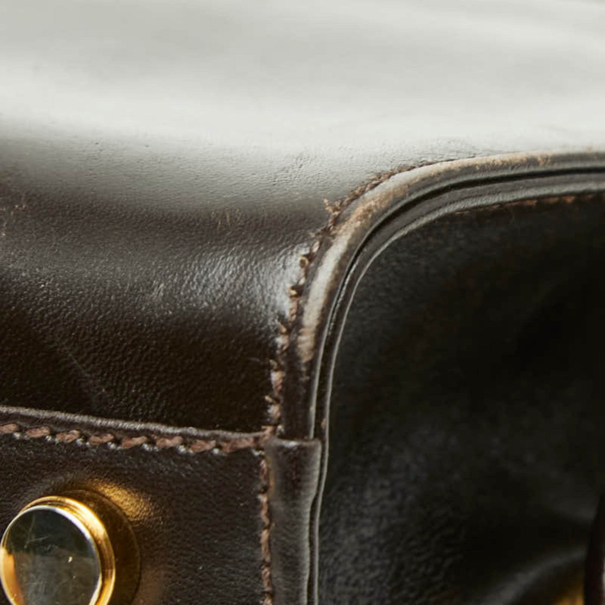 Salvatore Ferragamo Brown Leather Handbag (Pre-Owned)