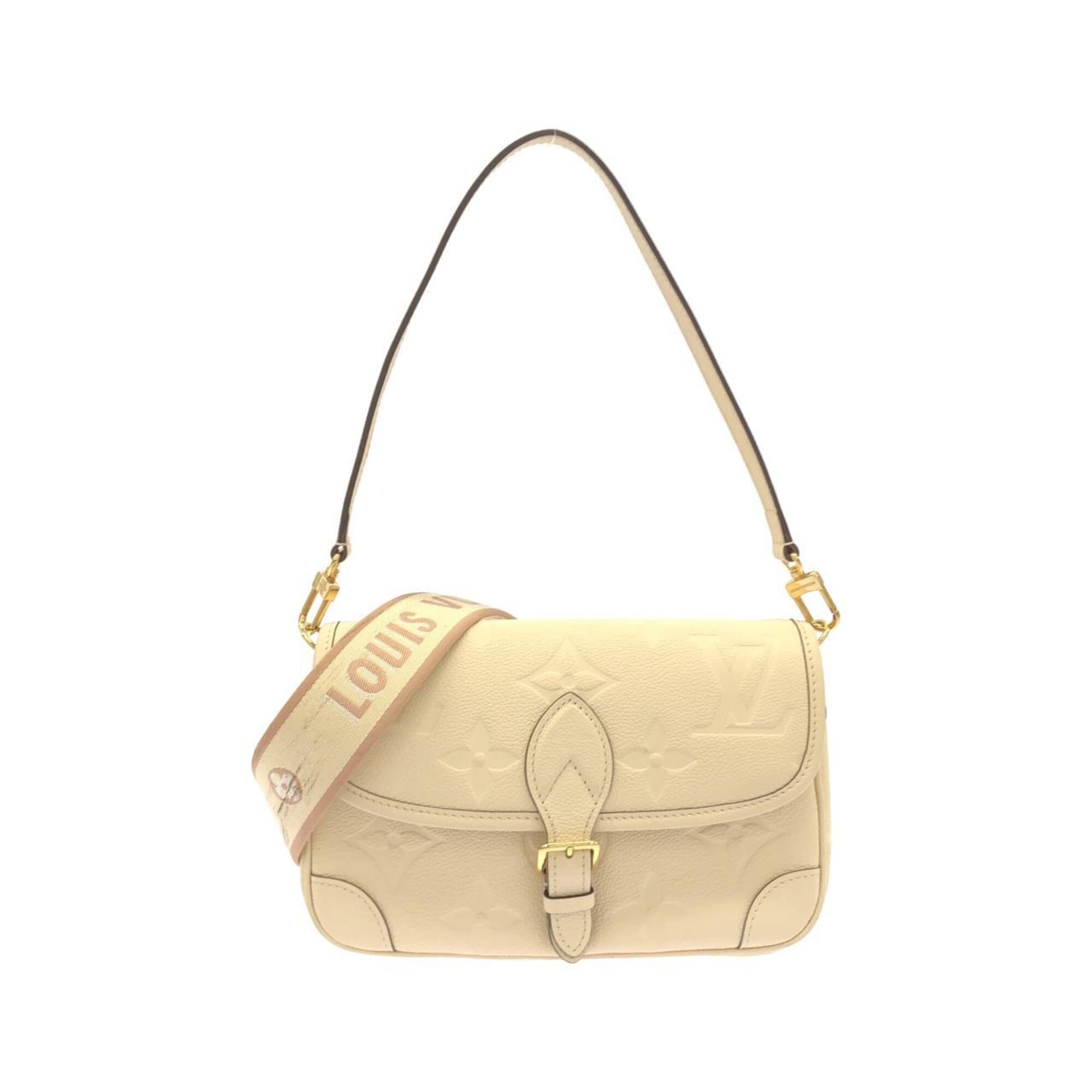 Louis Vuitton Beige Leather Shoulder Bag (Pre-Owned)
