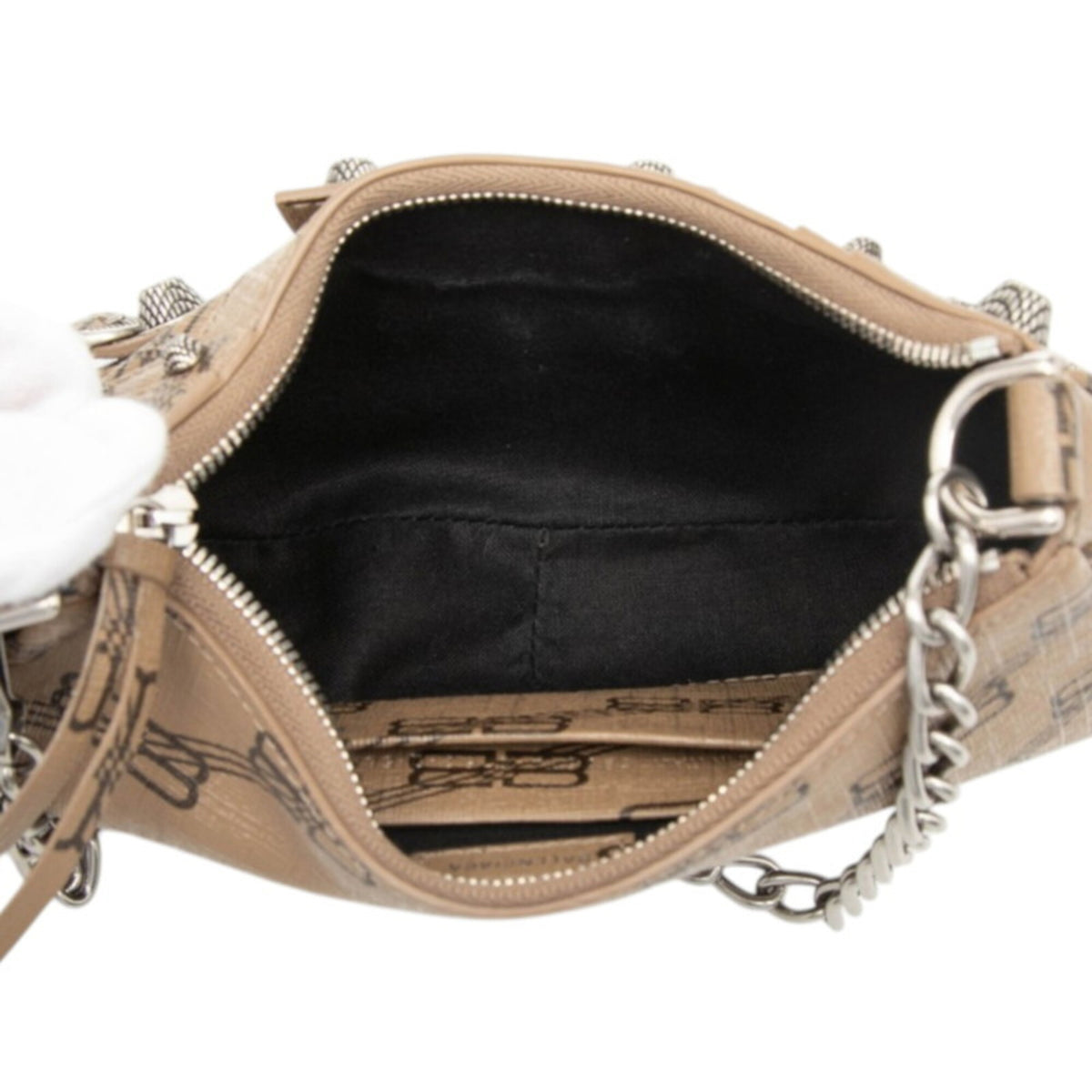 Balenciaga Brown Leather Handbag Shoulder Bag (Pre-Owned)