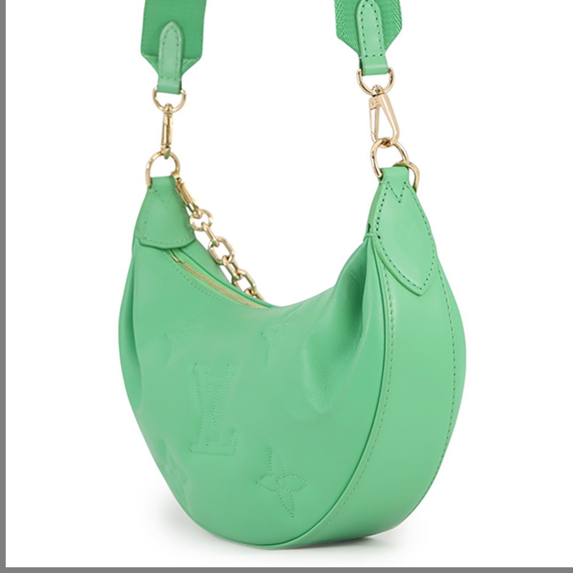 Louis Vuitton Green Monogram Monogram Handbag Shoulder Bag (Pre-Owned)