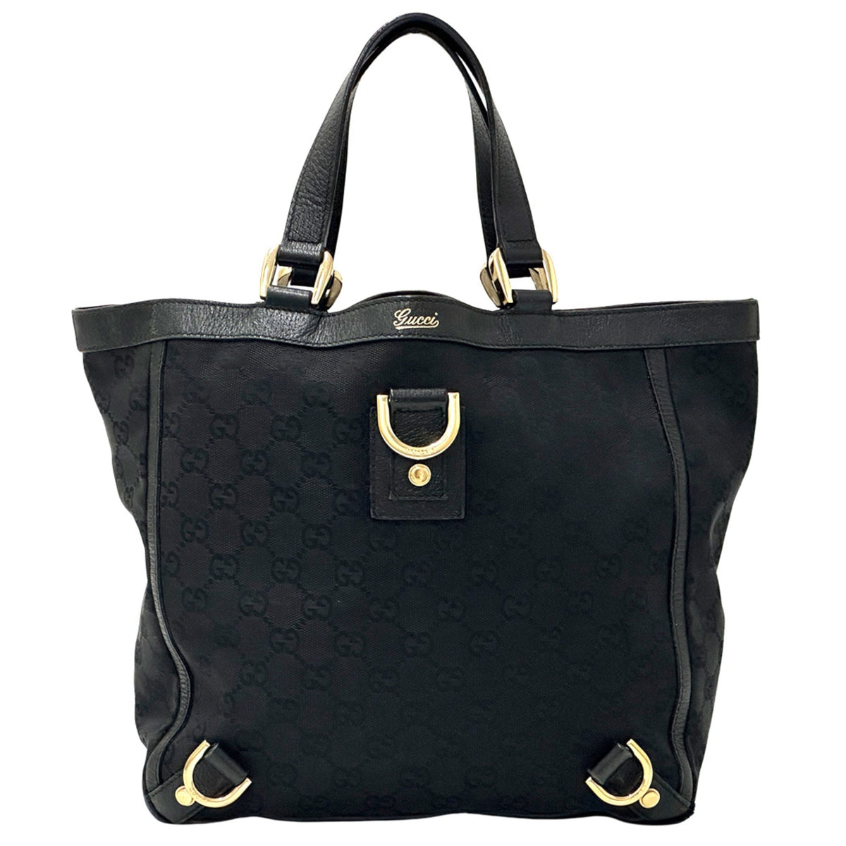 Gucci Black Monotone Gg Canvas Handbag (Pre-Owned)