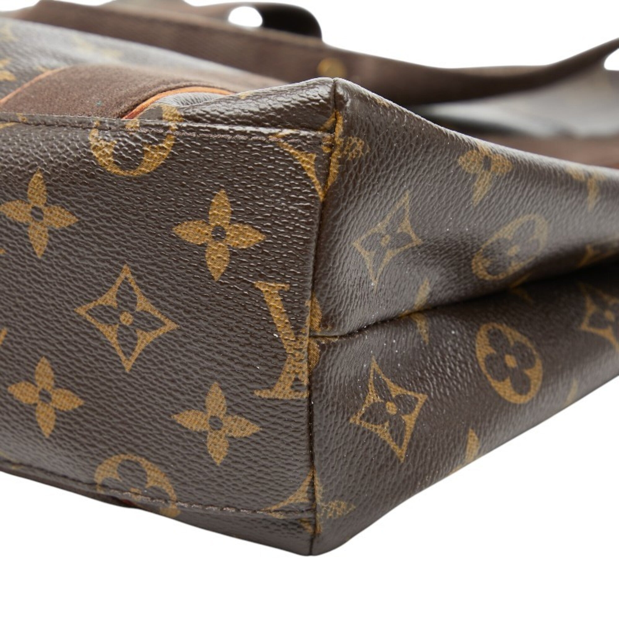 Louis Vuitton Brown Pvc Canvas Shoulder Bag Tote Bag (Pre-Owned)