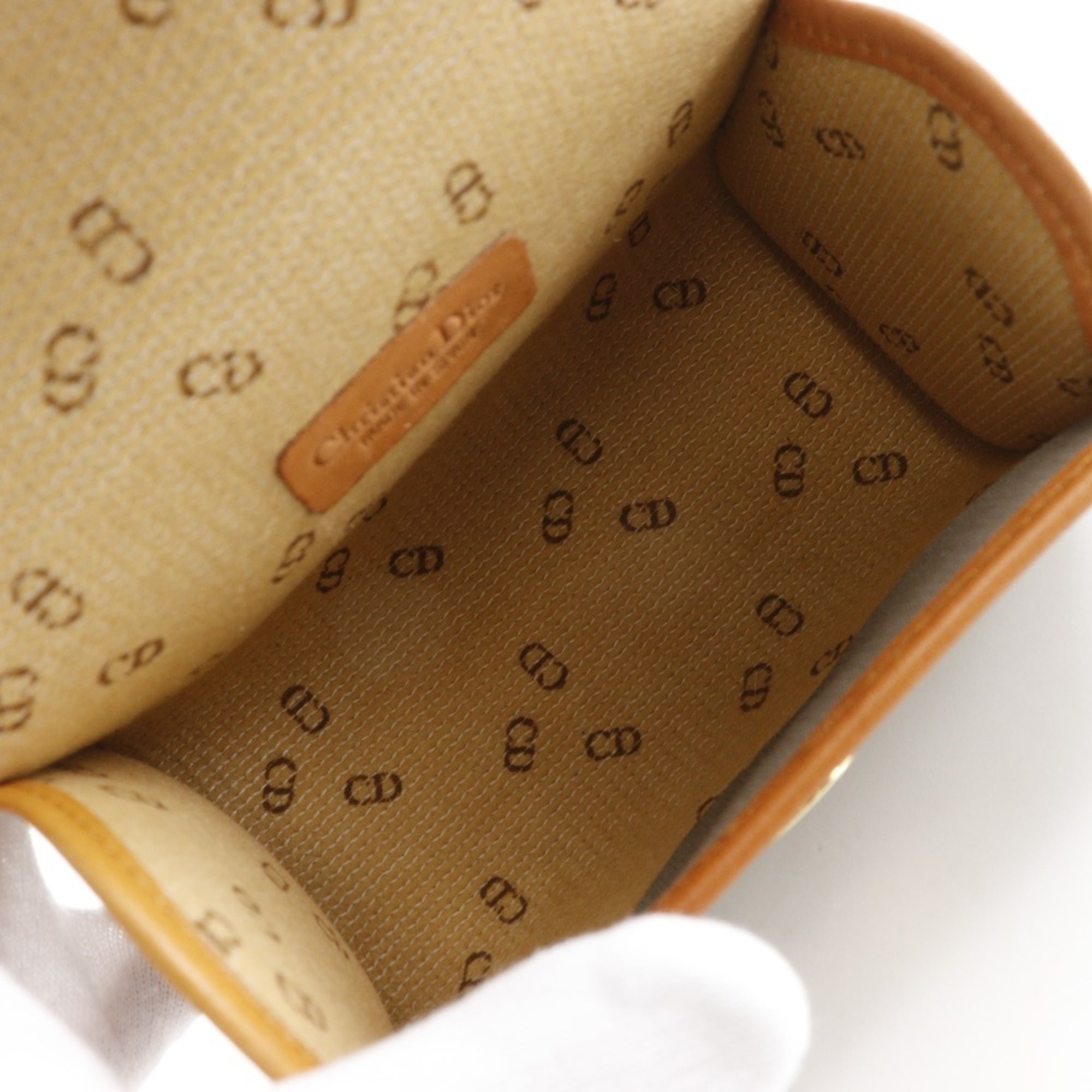 Christian Dior Gray Pvc Pouch (Pre-Owned)
