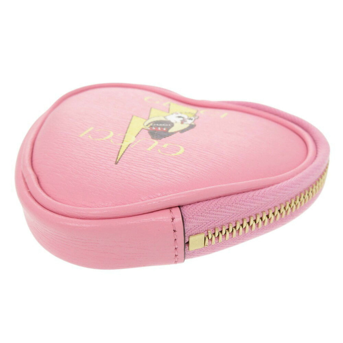 Gucci Pink Leather Coin Purse/Coin Case (Pre-Owned)