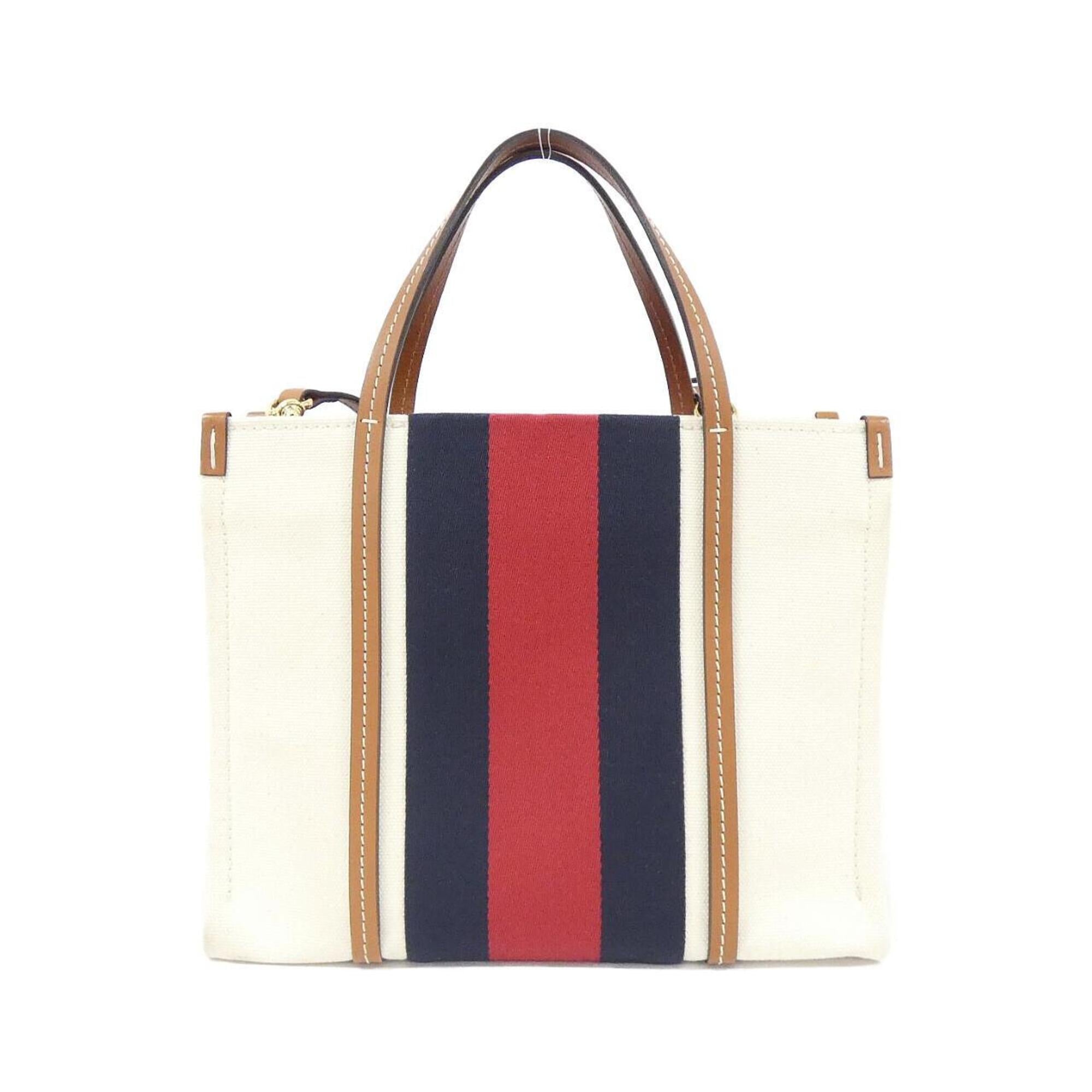 Gucci White Canvas Handbag (Pre-Owned)
