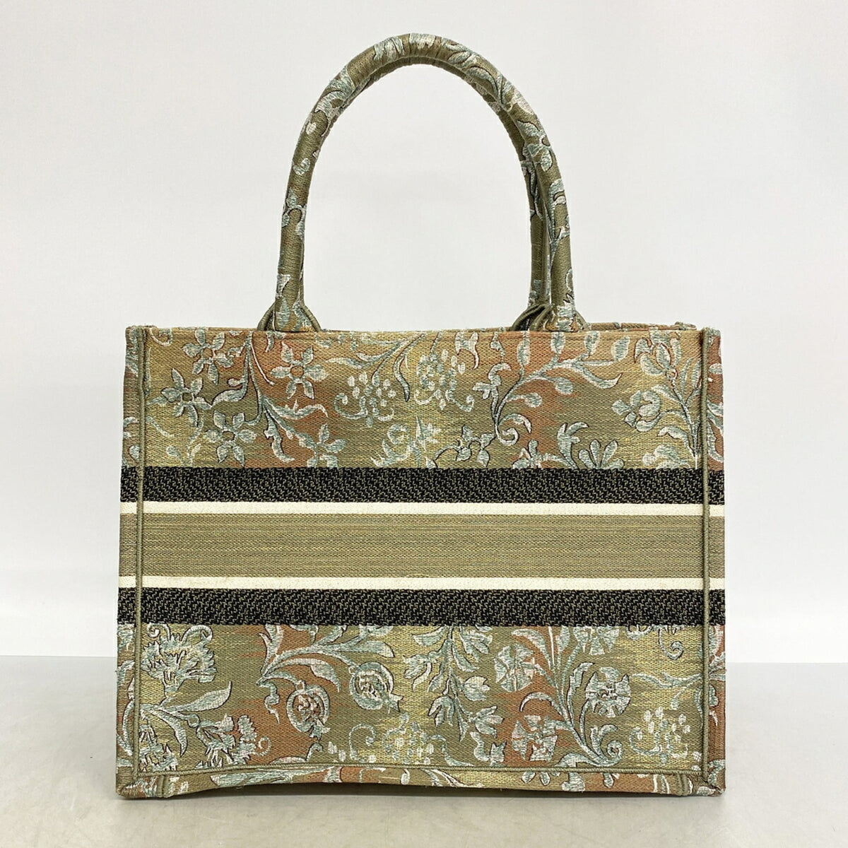 Christian Dior Moss Green Canvas Tote Bag (Pre-Owned)