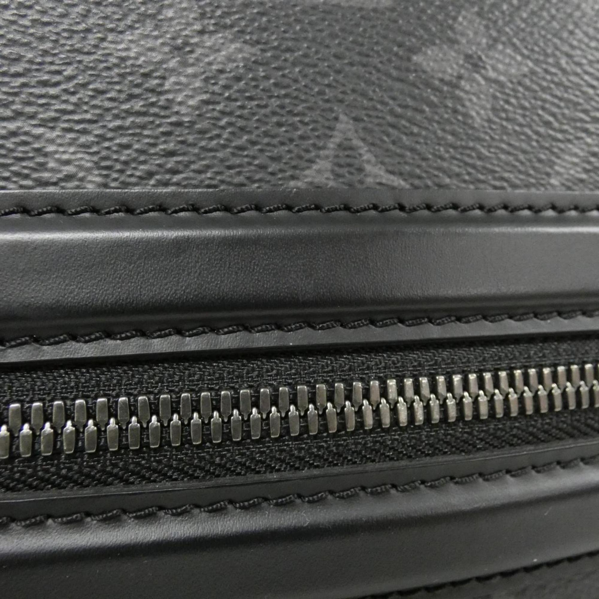 Louis Vuitton Black Coated Canvas Shoulder Bag (Pre-Owned)