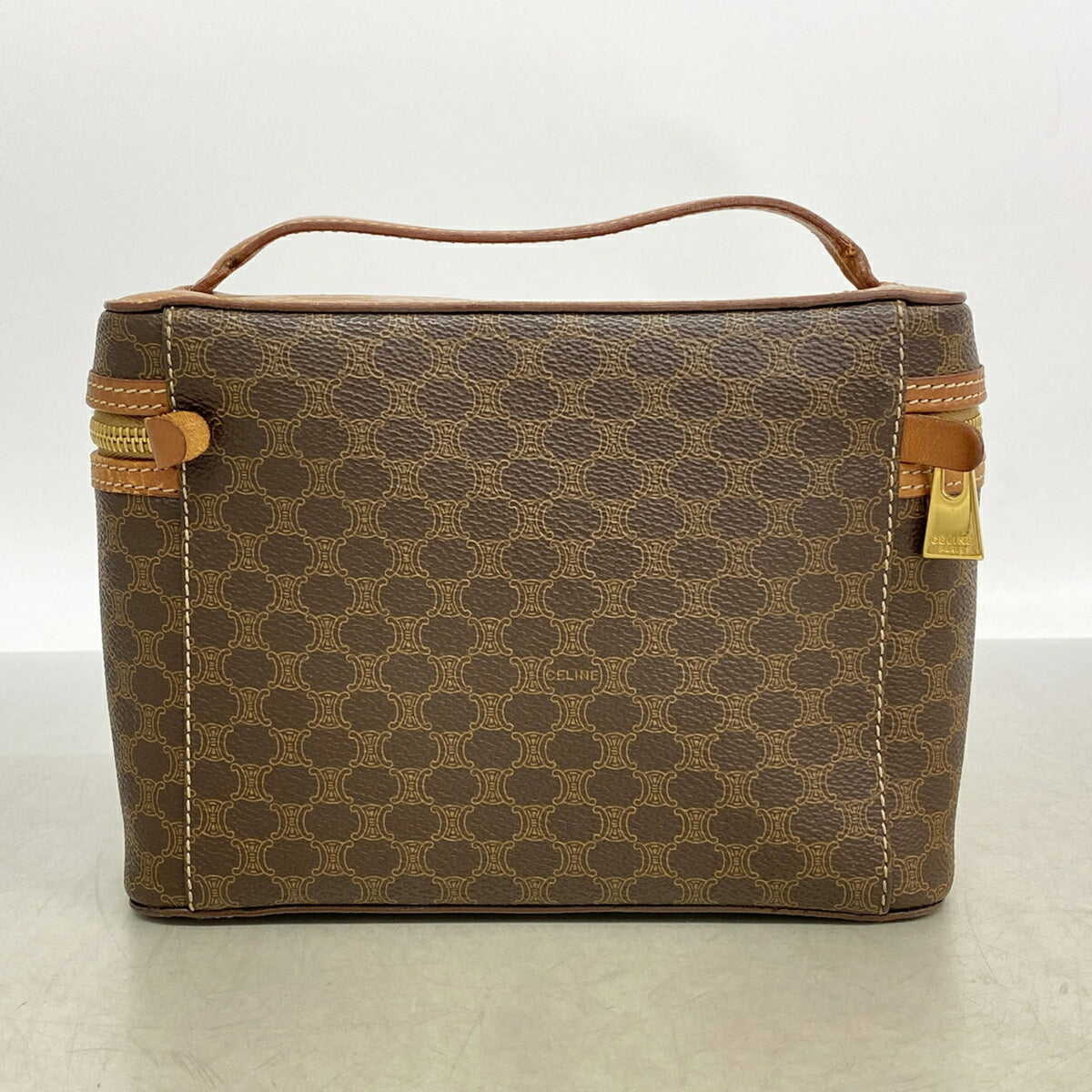 Celine Brown Pvc Vanity Bag (Pre-Owned)