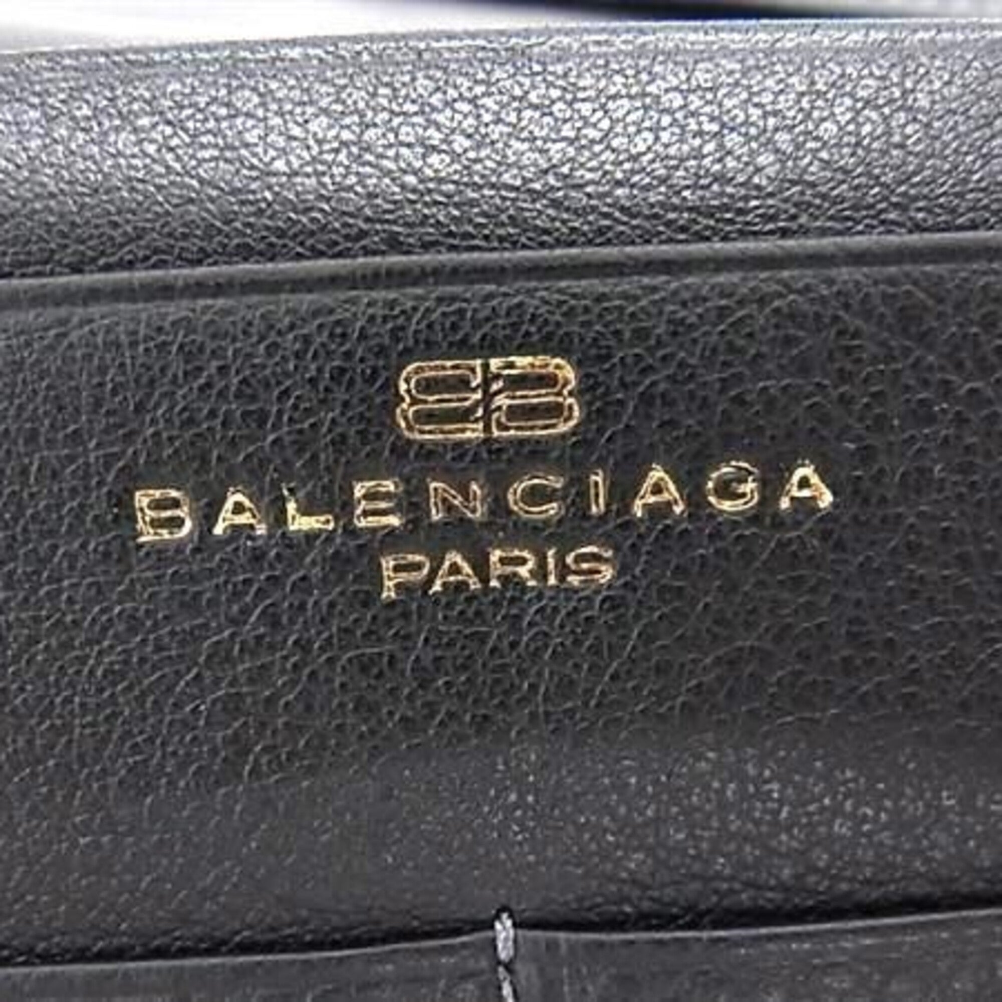 Balenciaga Black Leather Wallet (Bi-Fold) (Pre-Owned)