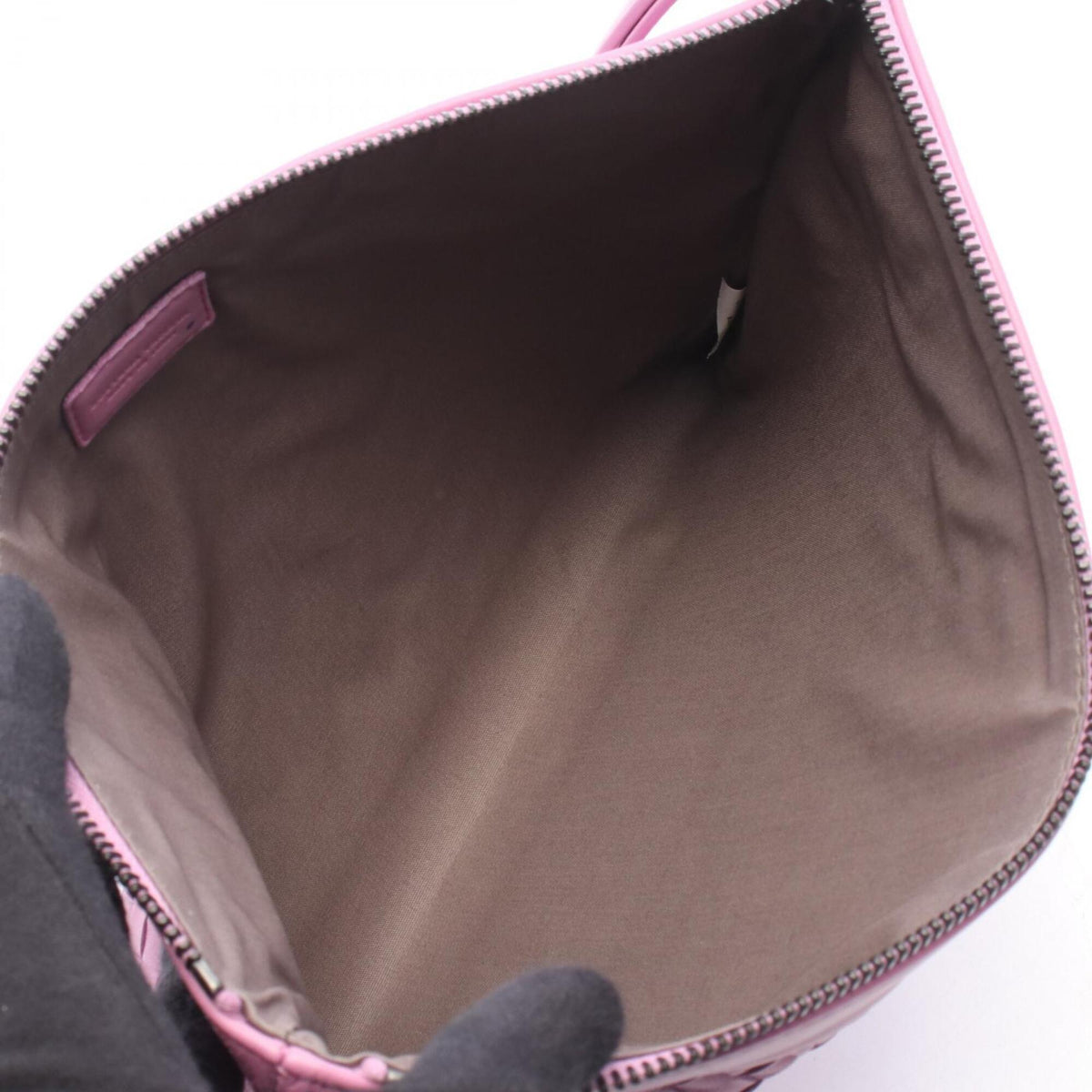Bottega Veneta Pink Leather Clutch Bag Handbag (Pre-Owned)