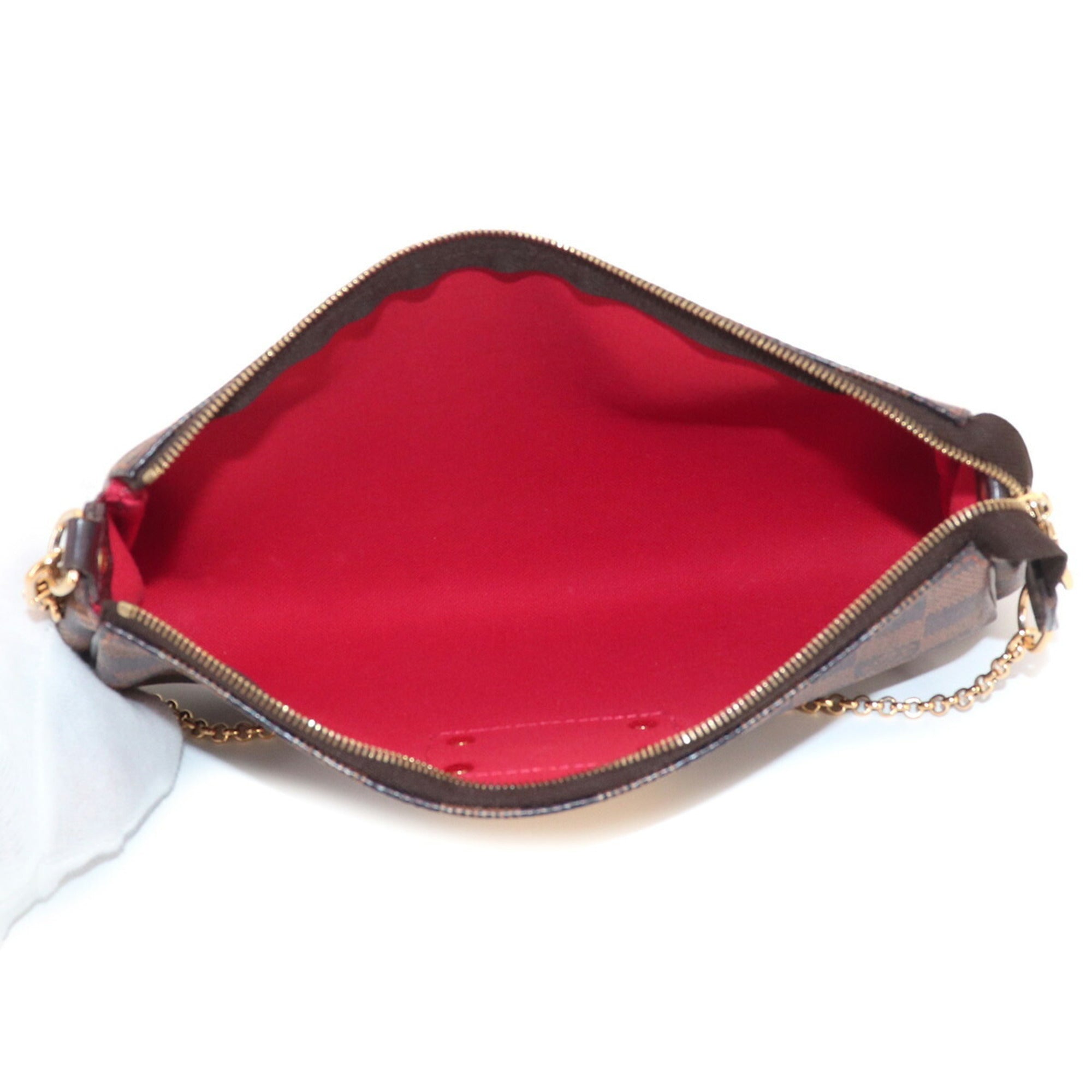 Louis Vuitton Ebene Damier Canvas Handbag Shoulder Bag (Pre-Owned)