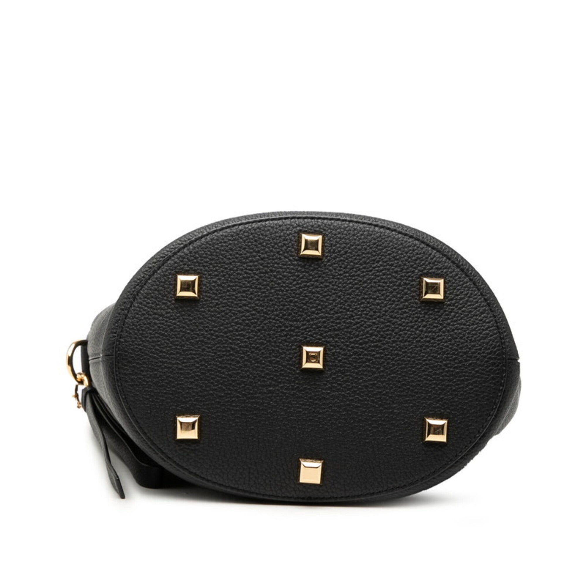 Salvatore Ferragamo Black Leather Shoulder Bag (Pre-Owned)