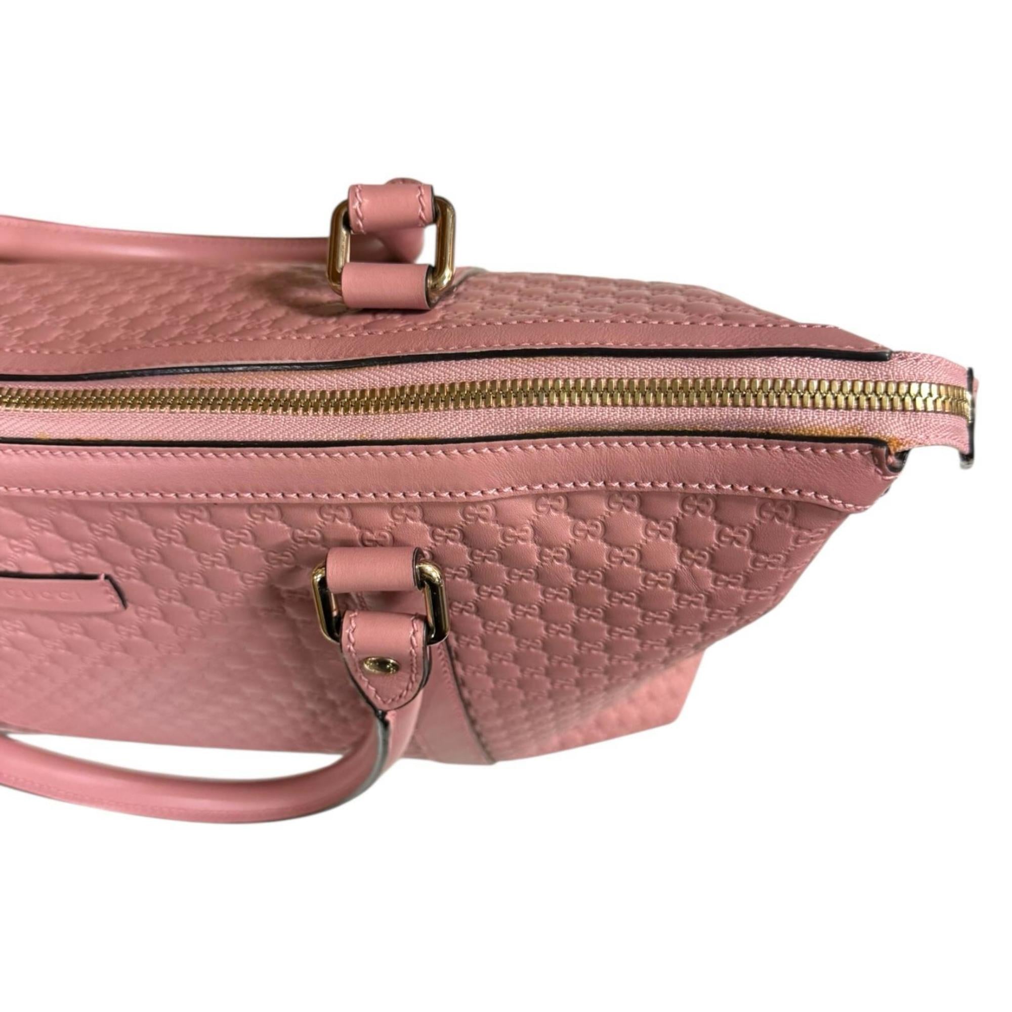 Gucci Pink Leather Shoulder Bag (Pre-Owned)