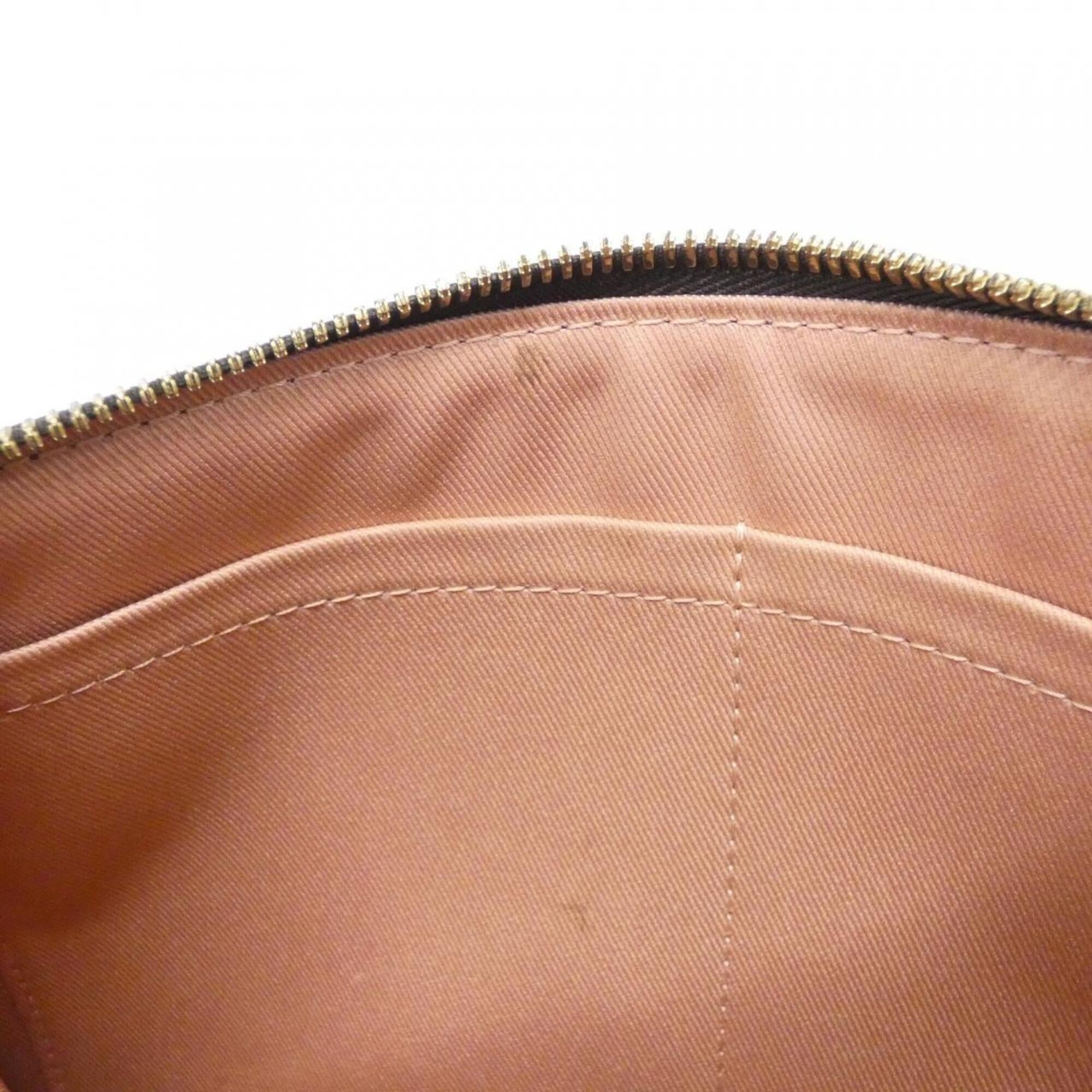 Louis Vuitton Brown Coated Canvas Shoulder Bag (Pre-Owned)