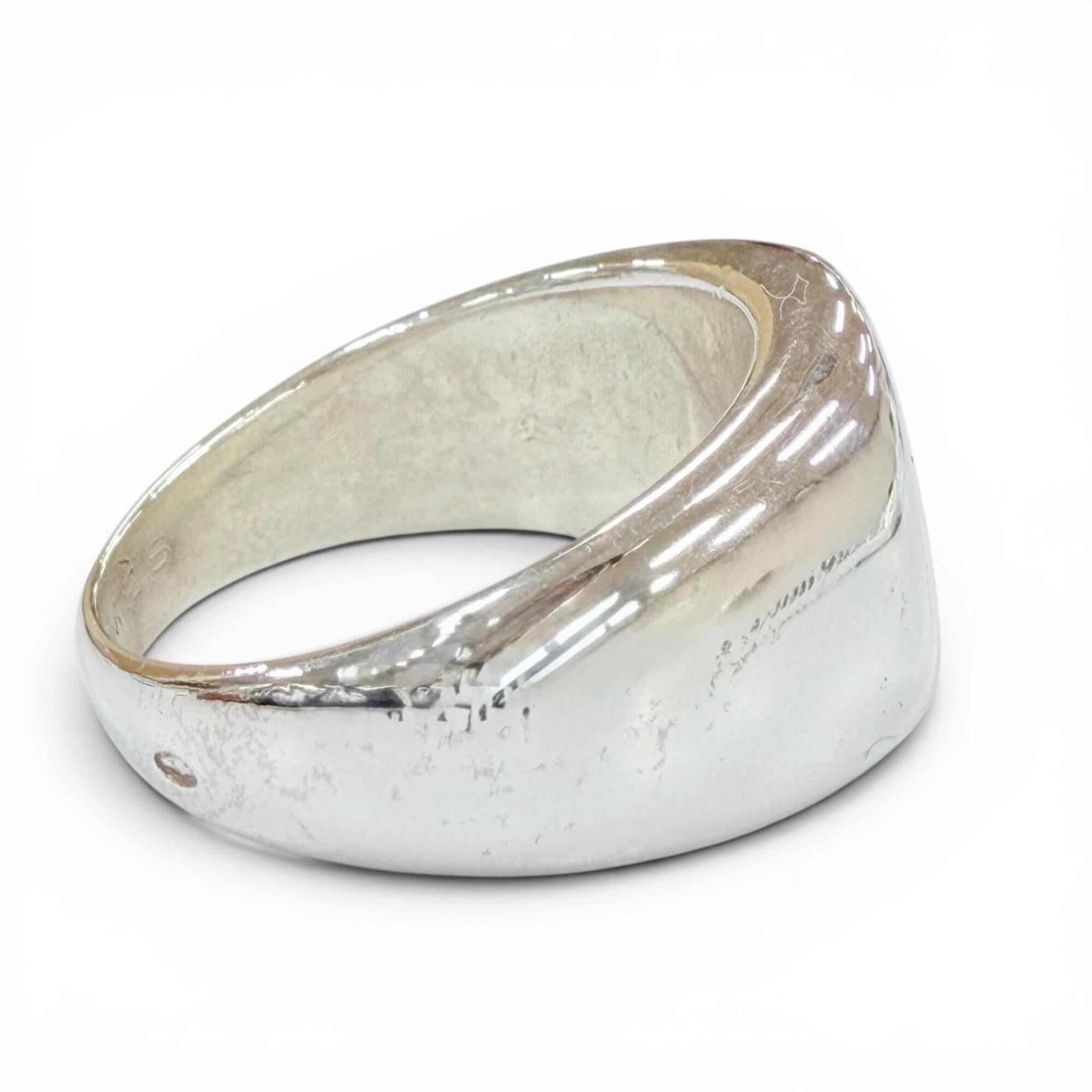 Hermes Gold Silver Gold (18K) Silver 925 Band Ring (Pre-Owned)