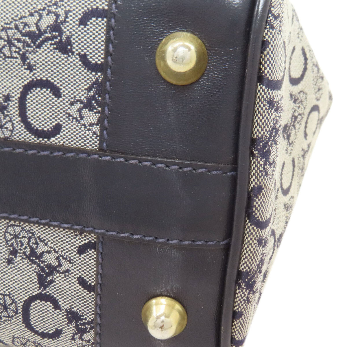 Celine Navy Canvas Handbag (Pre-Owned)